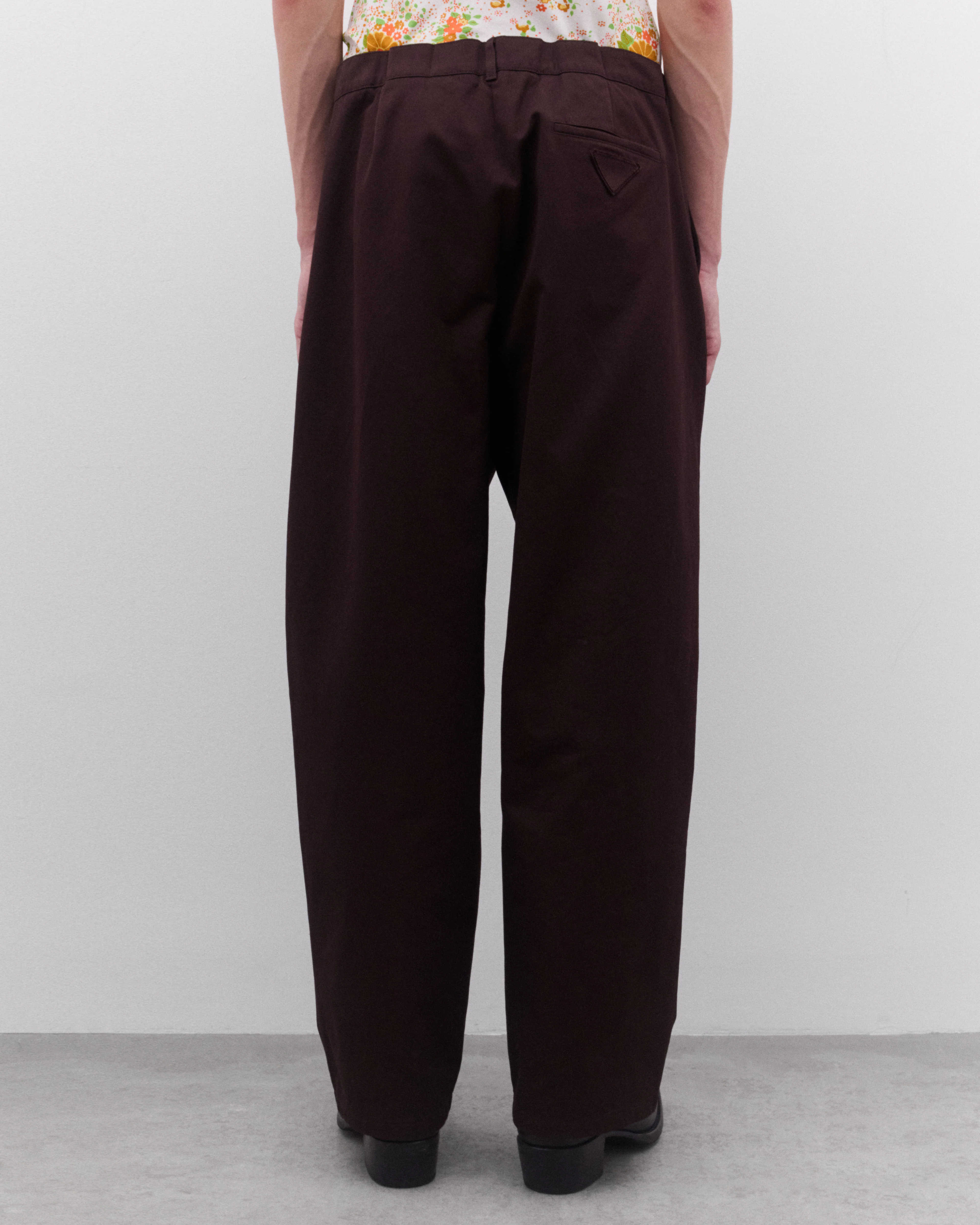 Prada - Men’s Wide Leg Trousers - (Dark Brown) - Image 4