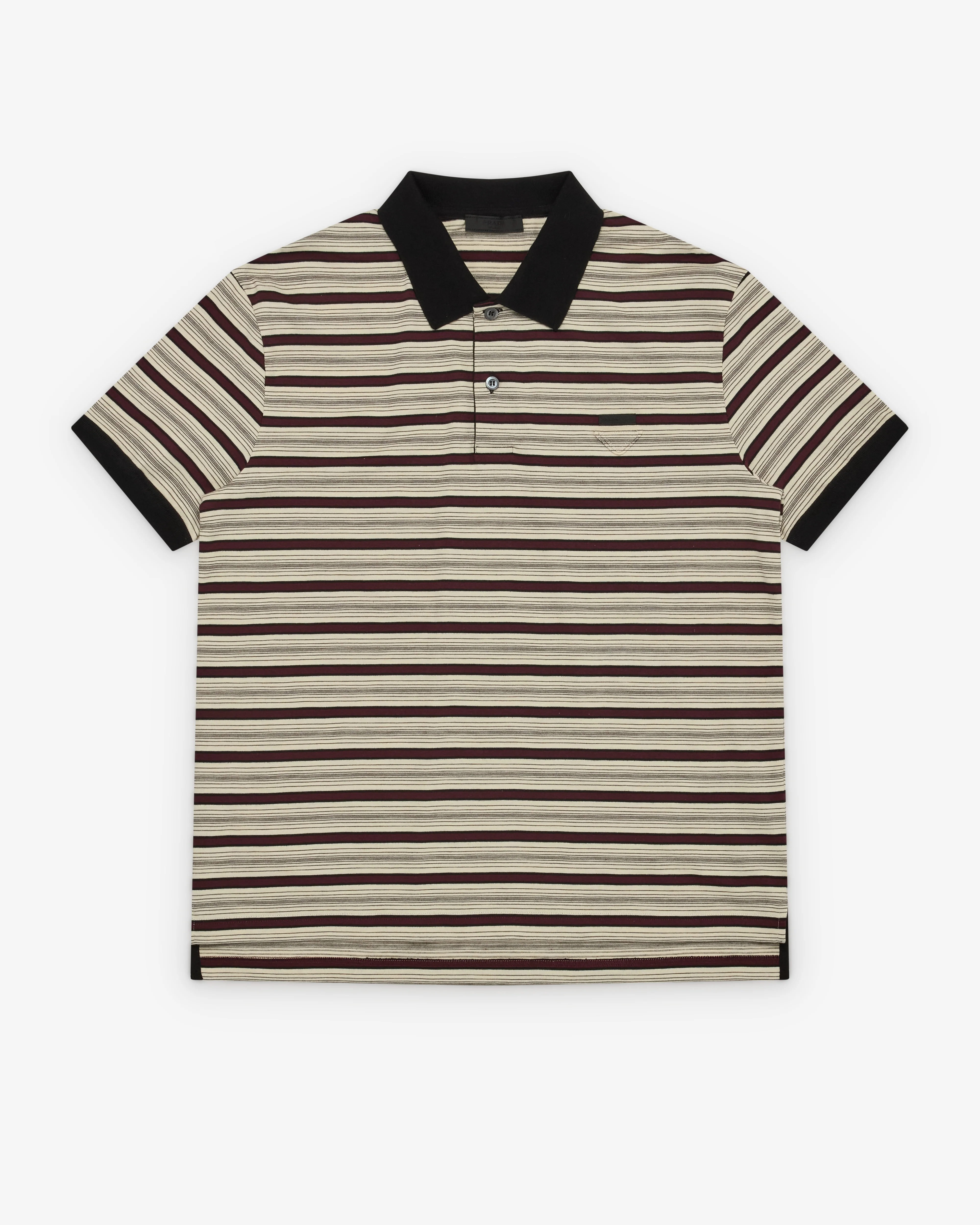 Prada - Men's Polo Shirt - (Ivory/Garnet)
