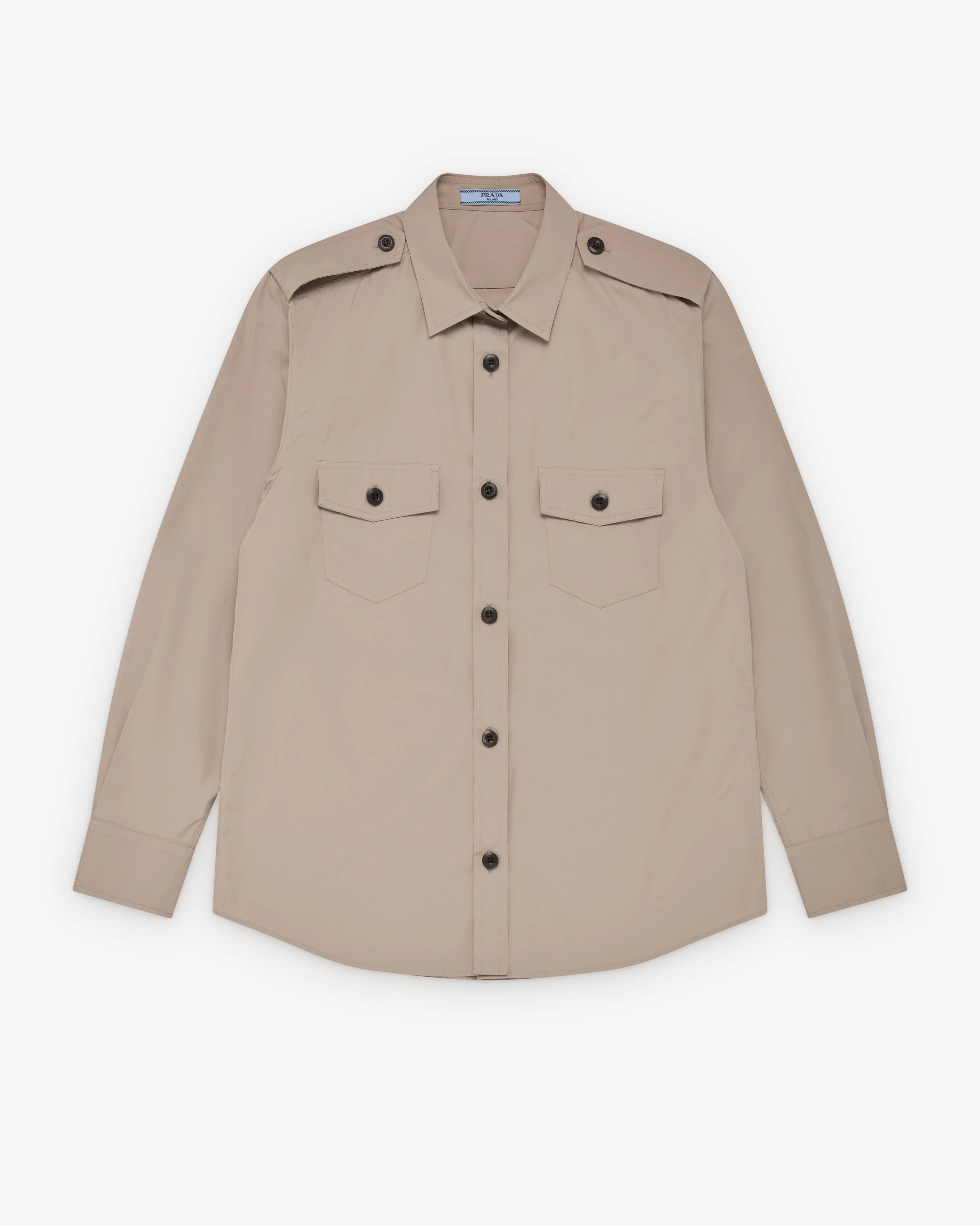 Prada - Women's Cotton Poplin Shirt - (Limestone)