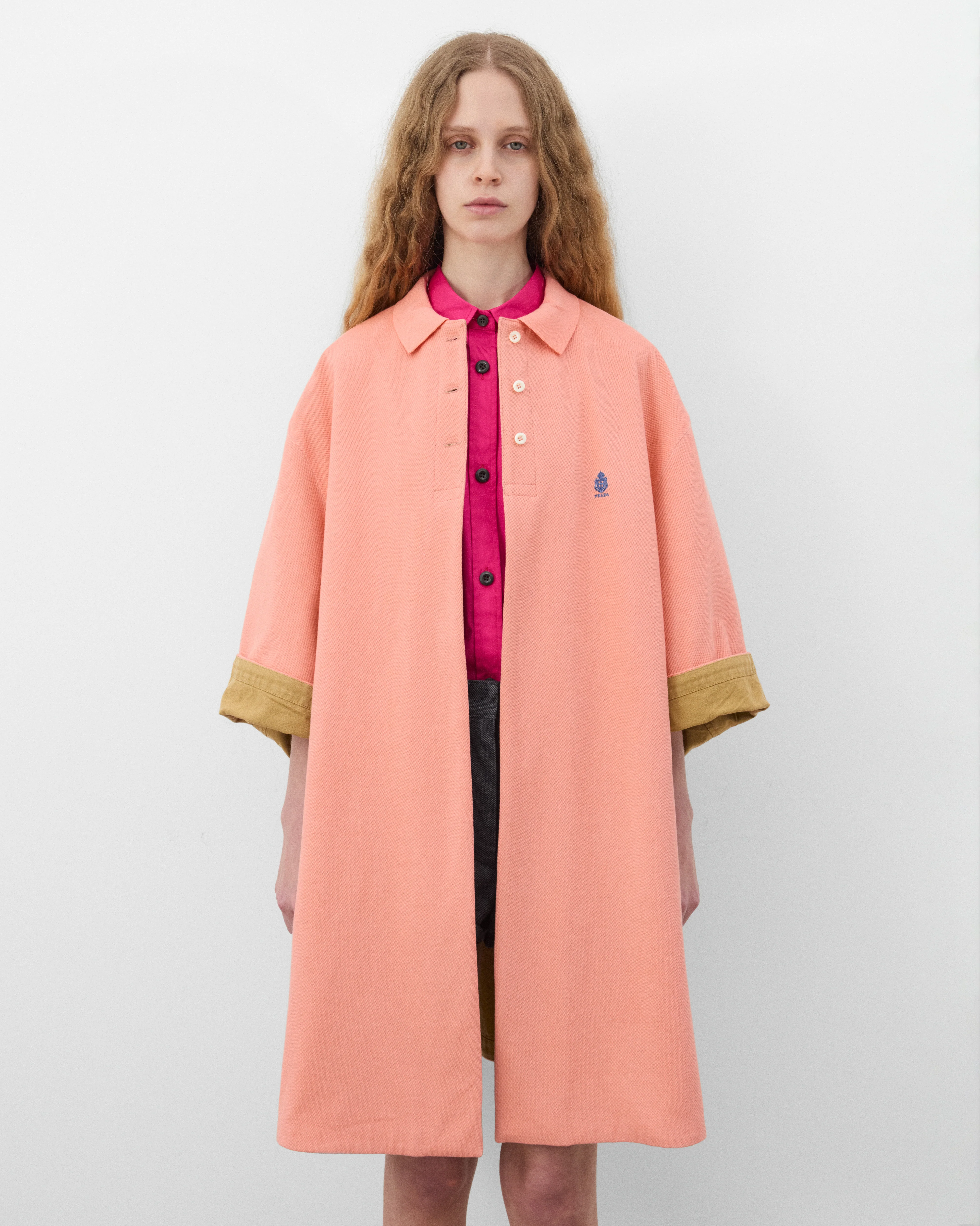 Prada  - Women's Old Piqué Coat - (Apricot) - Image 3
