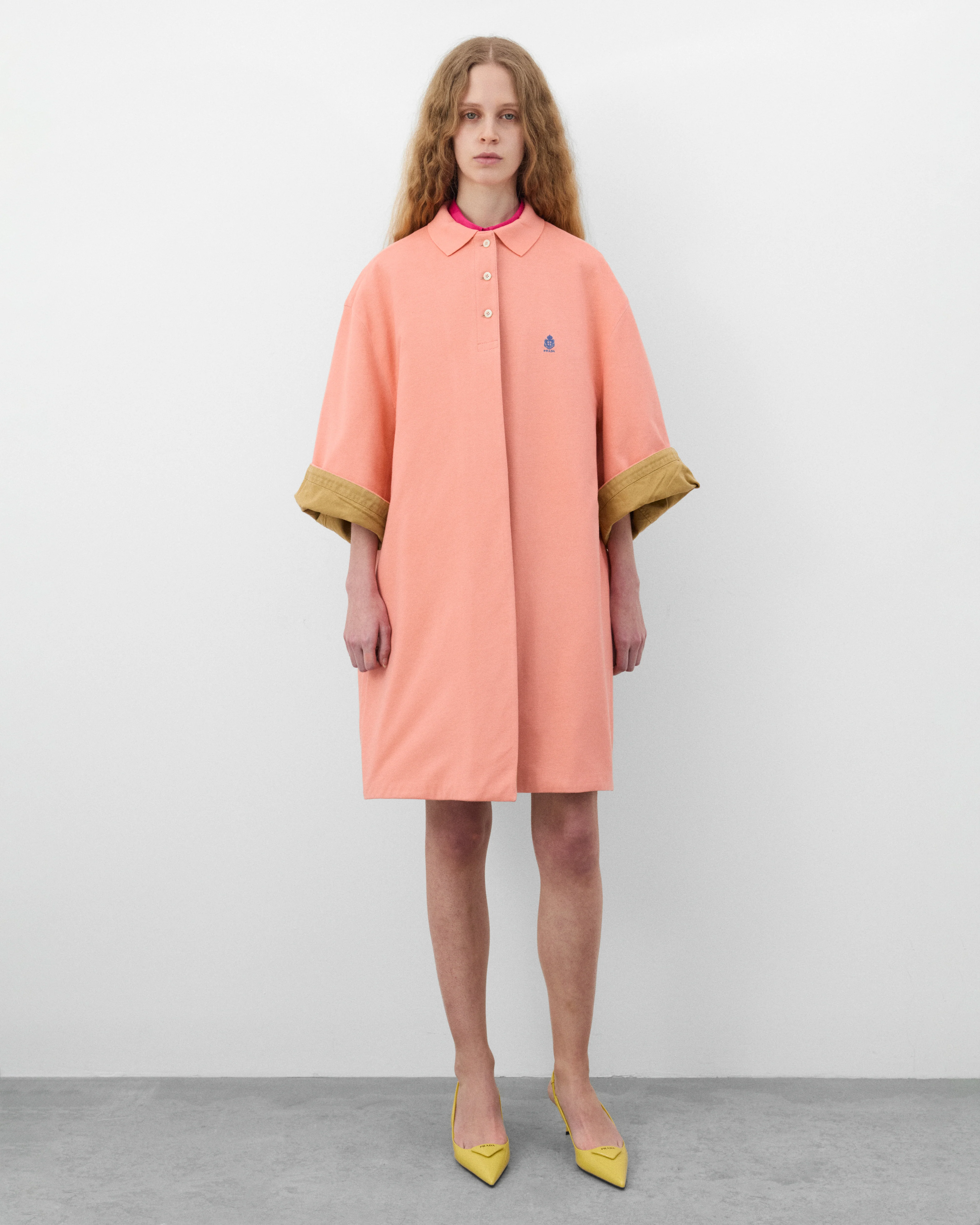 Prada  - Women's Old Piqué Coat - (Apricot) - Image 6