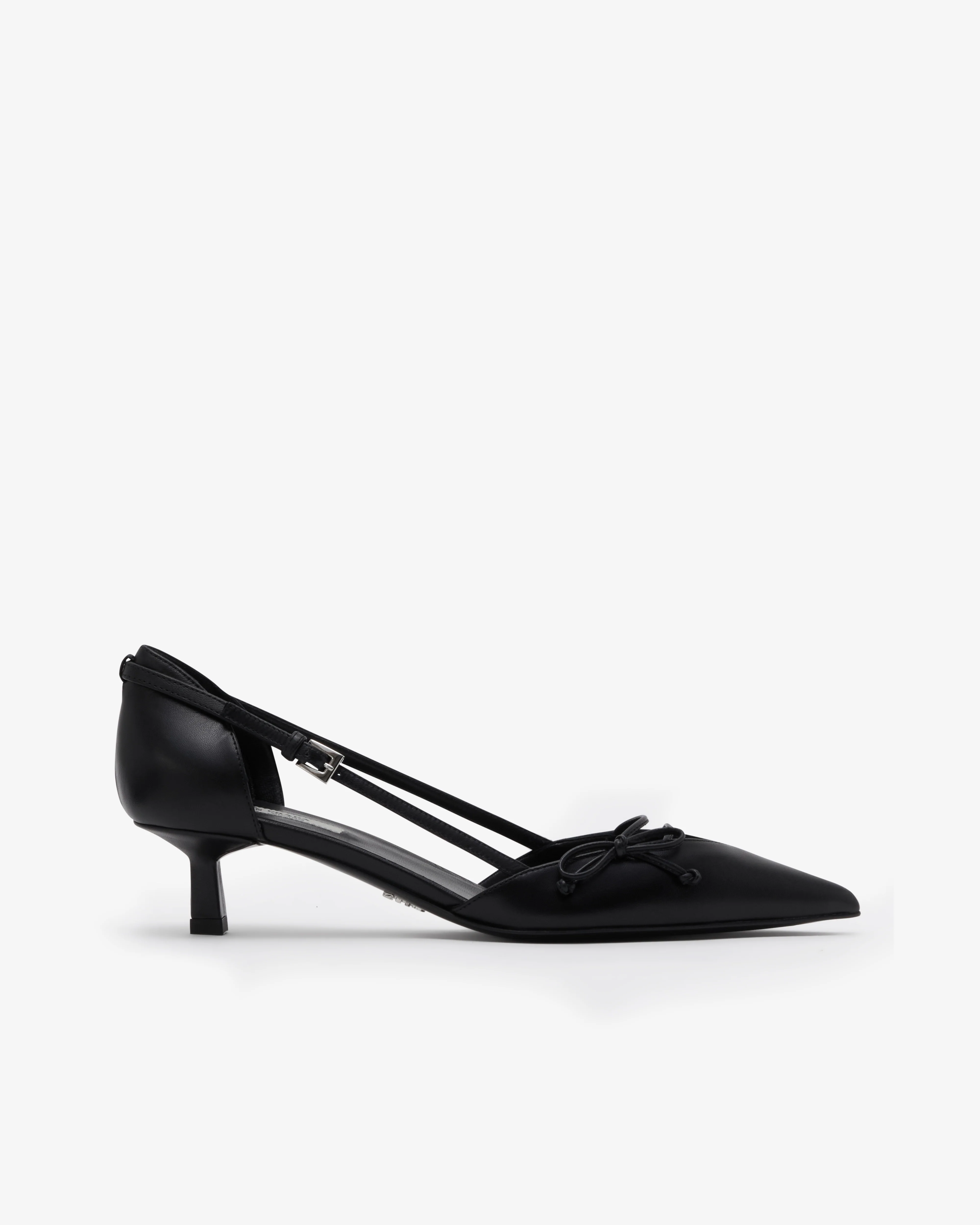 Prada - Women's Open Side Patent Leather Pumps - (Black)