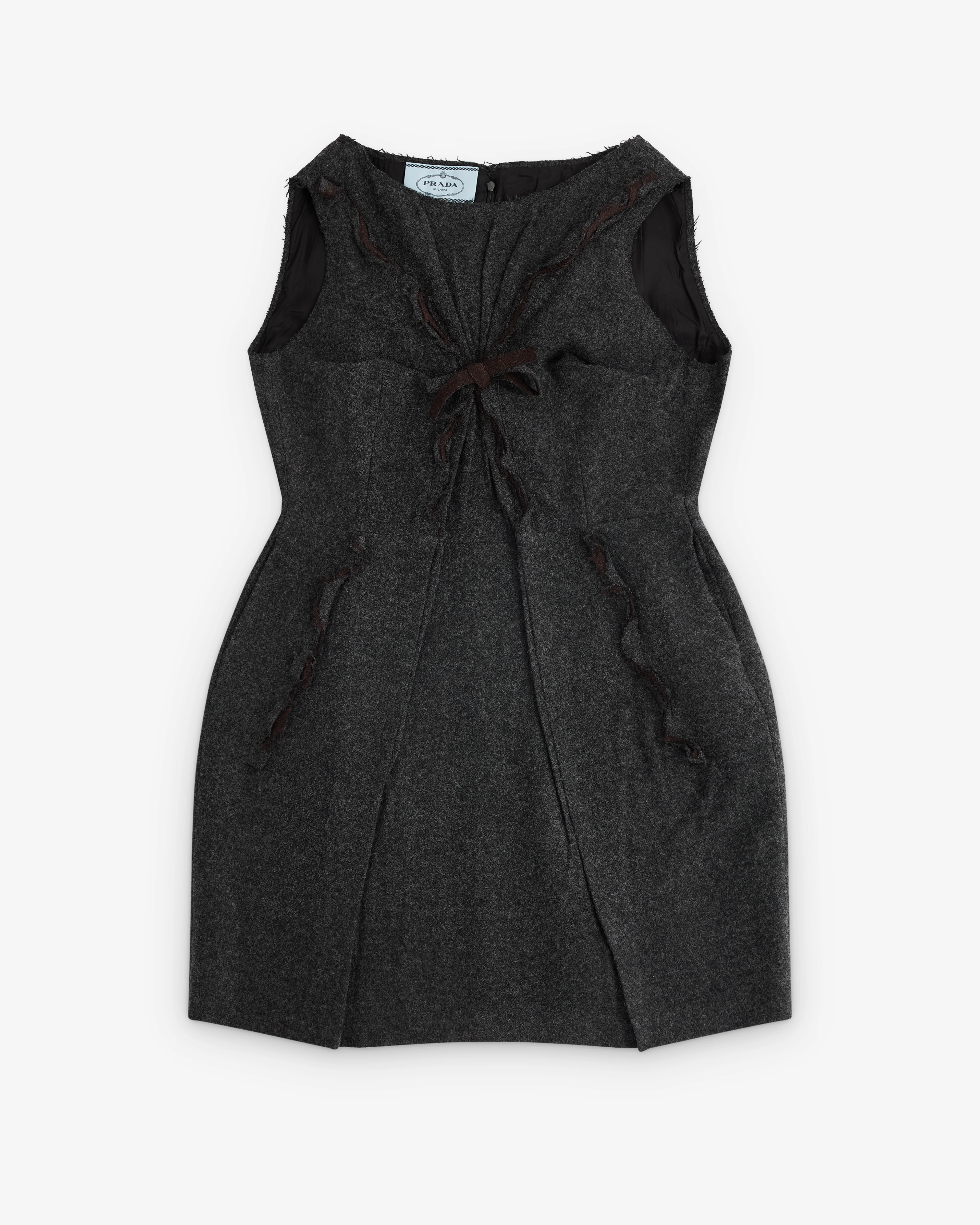 Prada - Women's Shetland Wool Dress - (Slate Grey)