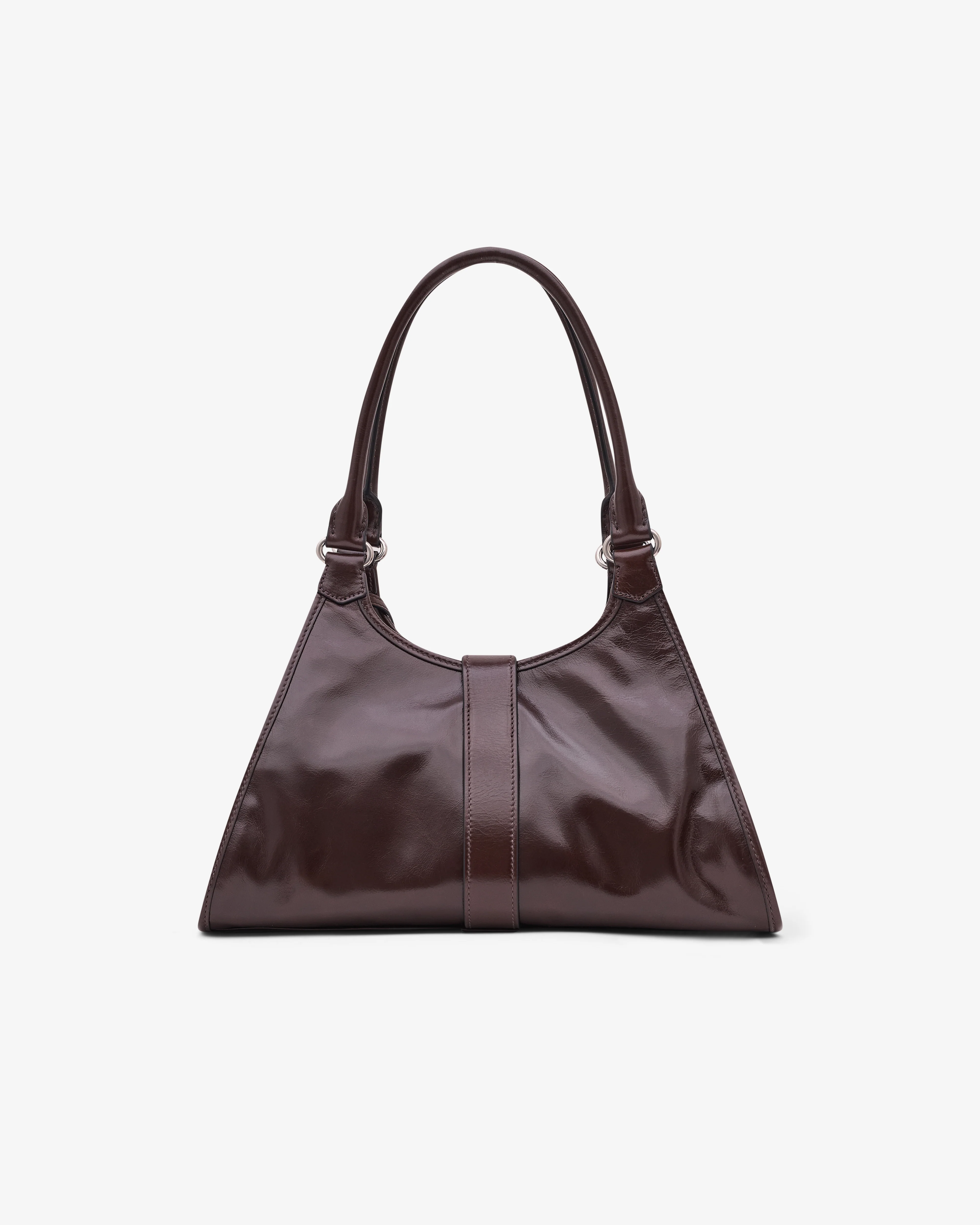 Prada - Medium Leather Tote Bag - (Dark Brown) - Image 3