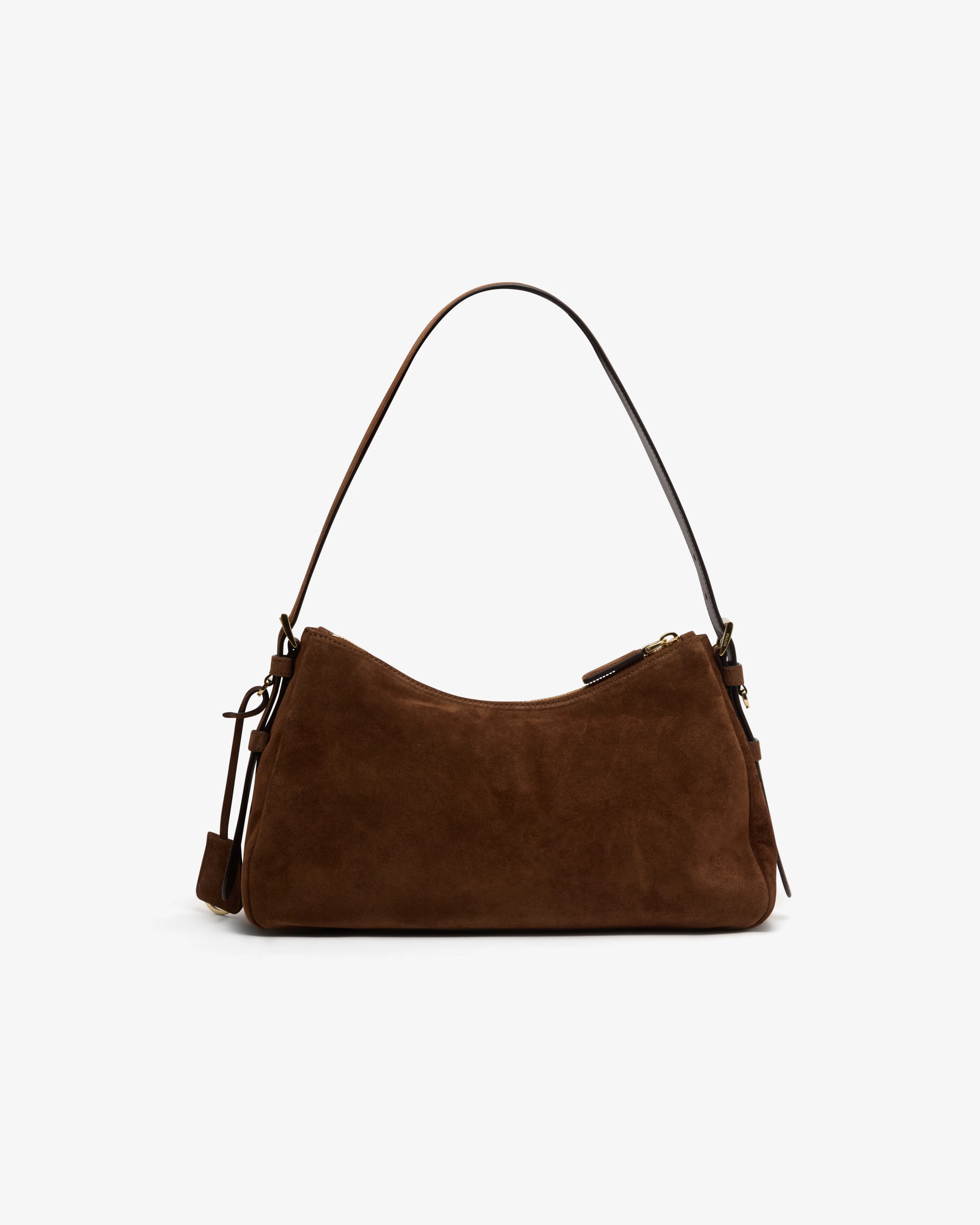 Prada - Women's Aimée Medium Suede Shoulder Bag - (Cocoa Brown) - Image 3