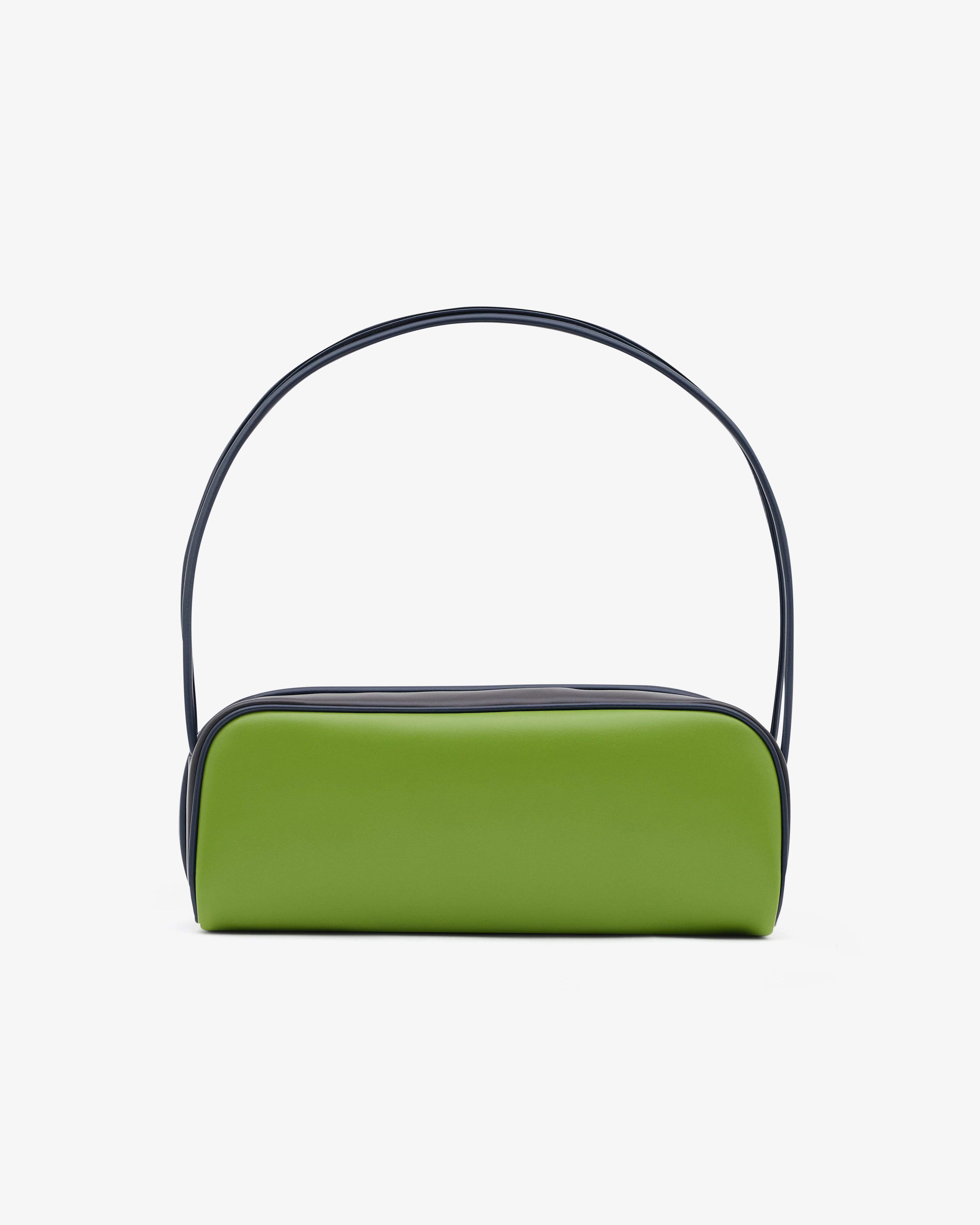 Prada - Swing Smooth Leather Shoulder Bag - (Fern Green/Ebony/Baltic Blue) - Image 3