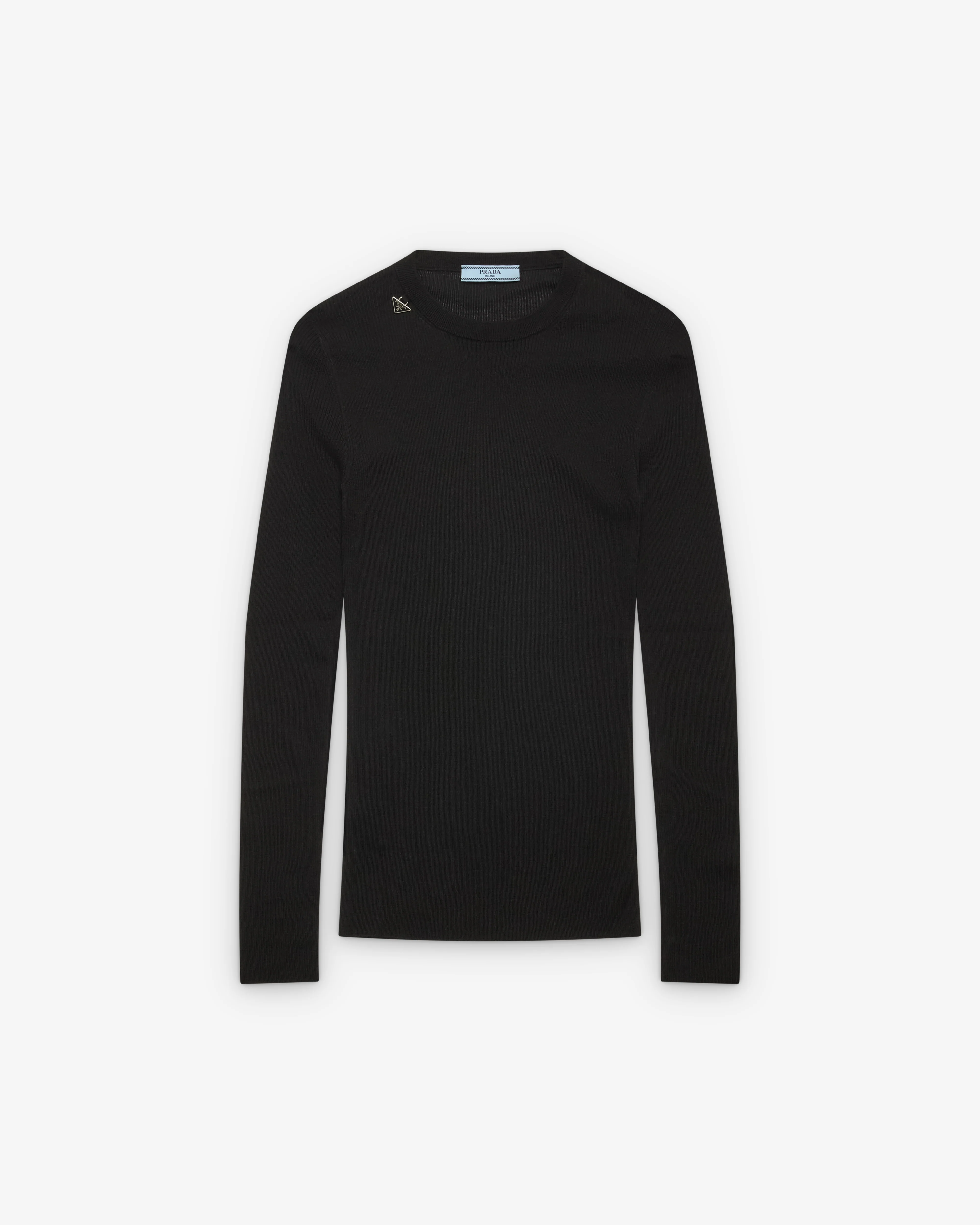 Prada - Women's Wool Crew-Neck Sweater - (Black)