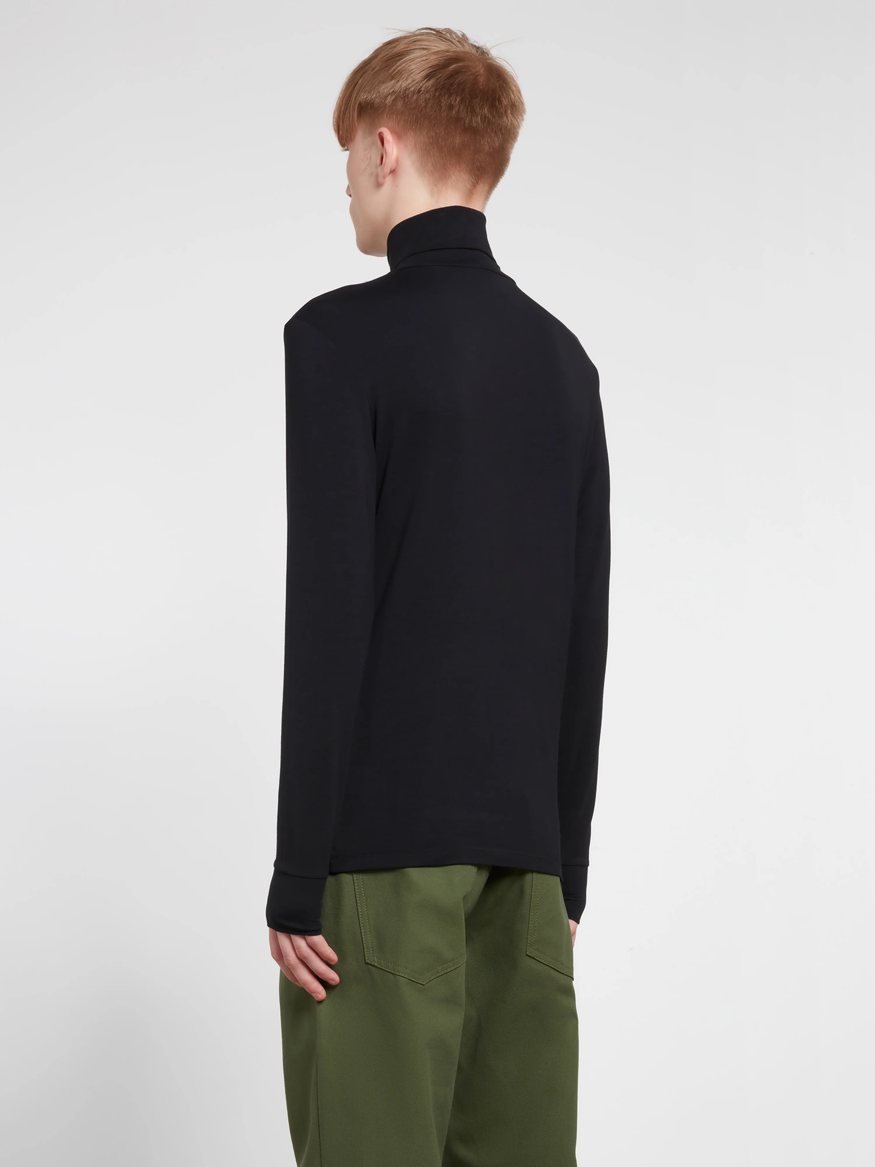 Raf Simons - Men’s Turtleneck With Detached Print - (Black) - Image 4
