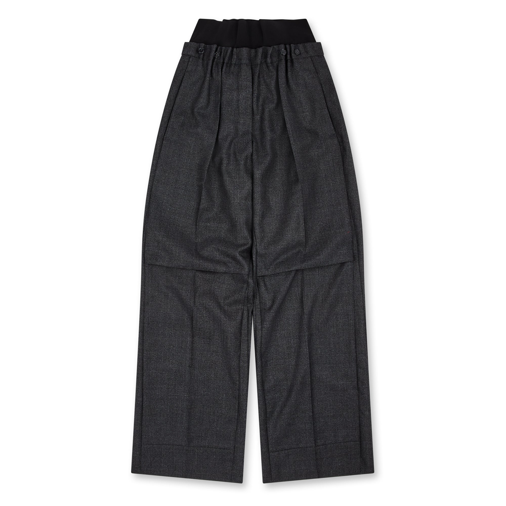 Raf Simons - Women’s Big Pants With Elastic - (Black/Grey)