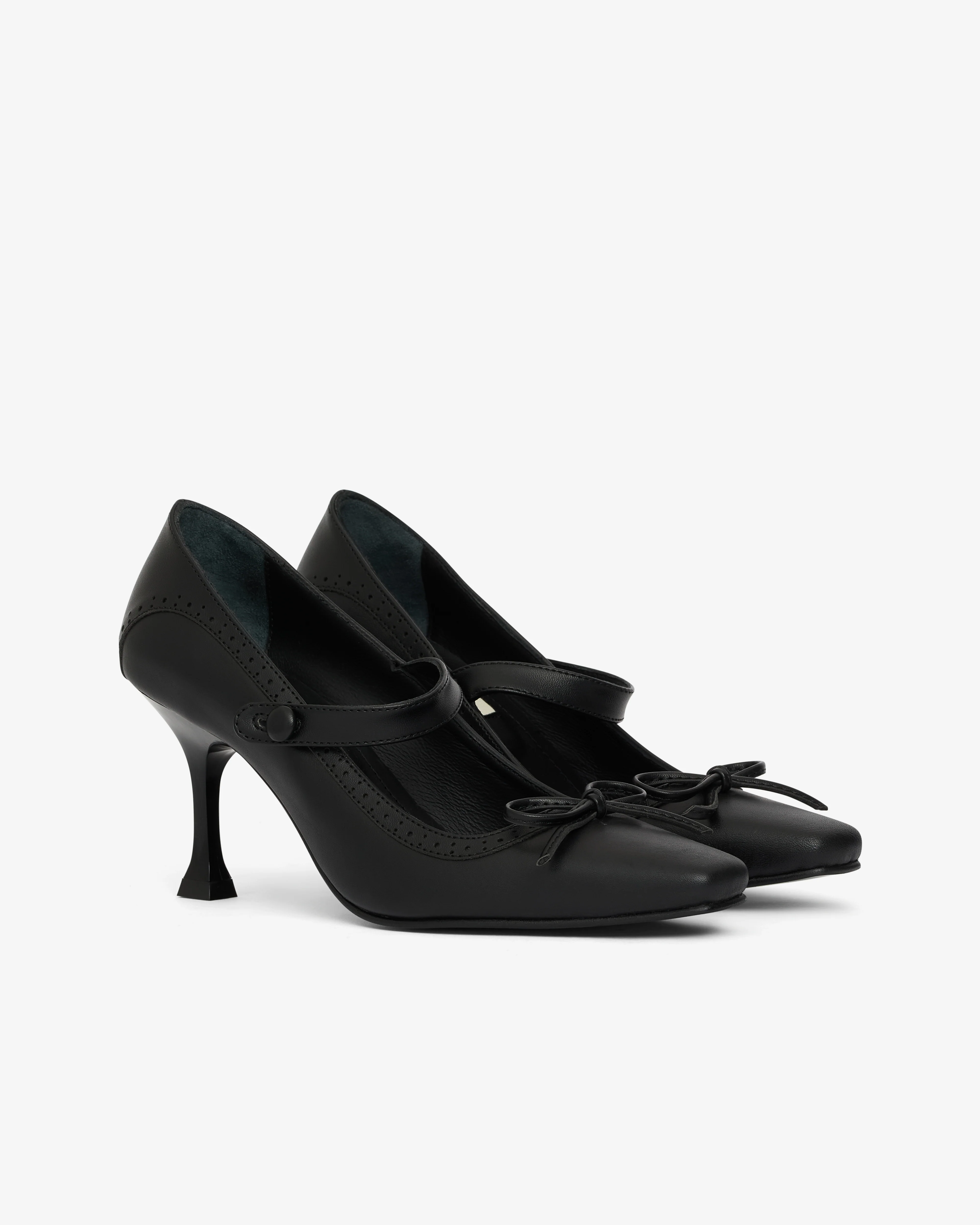 Renaissance Renaissance - Women's Dame Kitten Heel - (Black) - Image 3