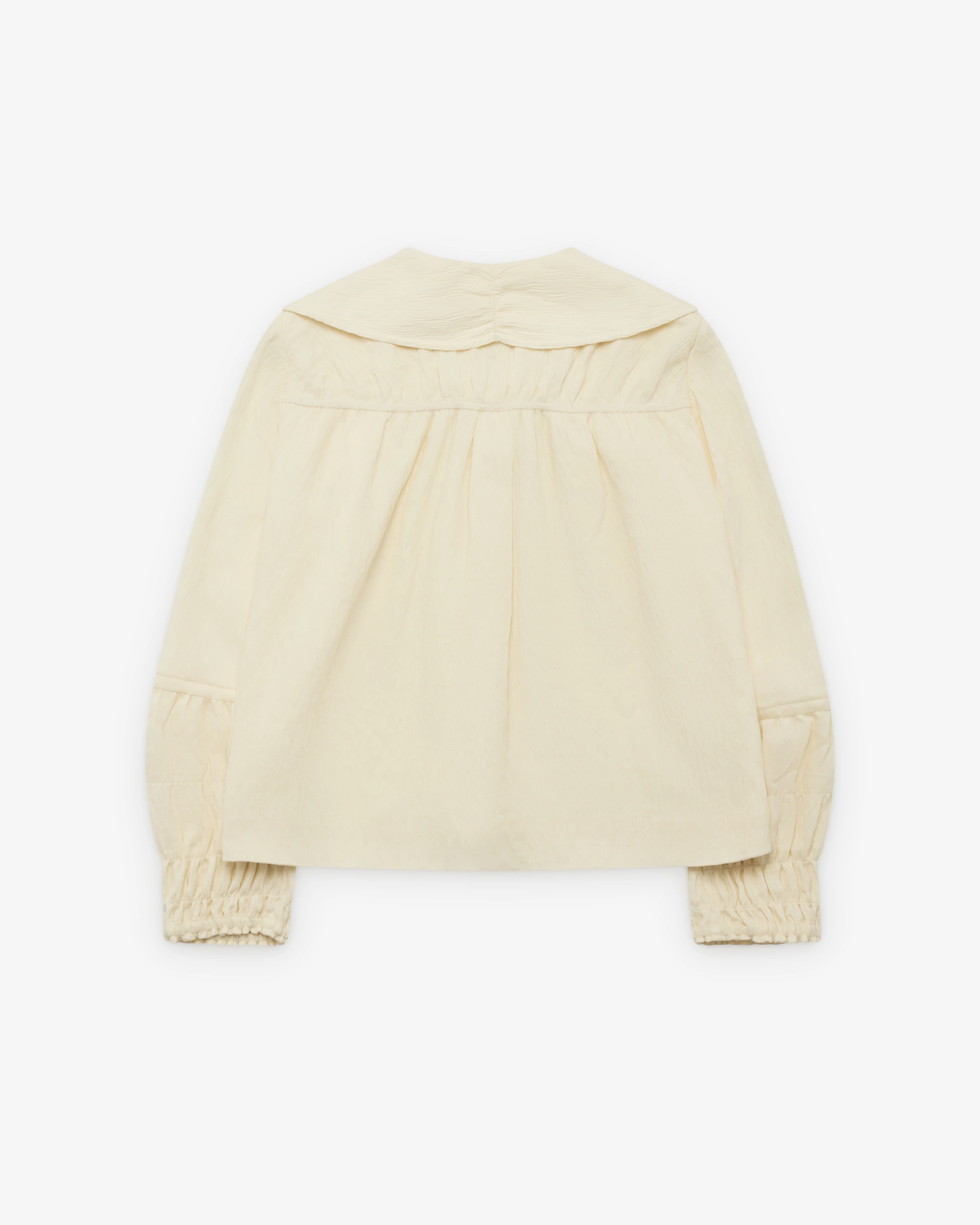 Renli Su - Women's Sailor Collar Shirt - (Rice White) - Image 2