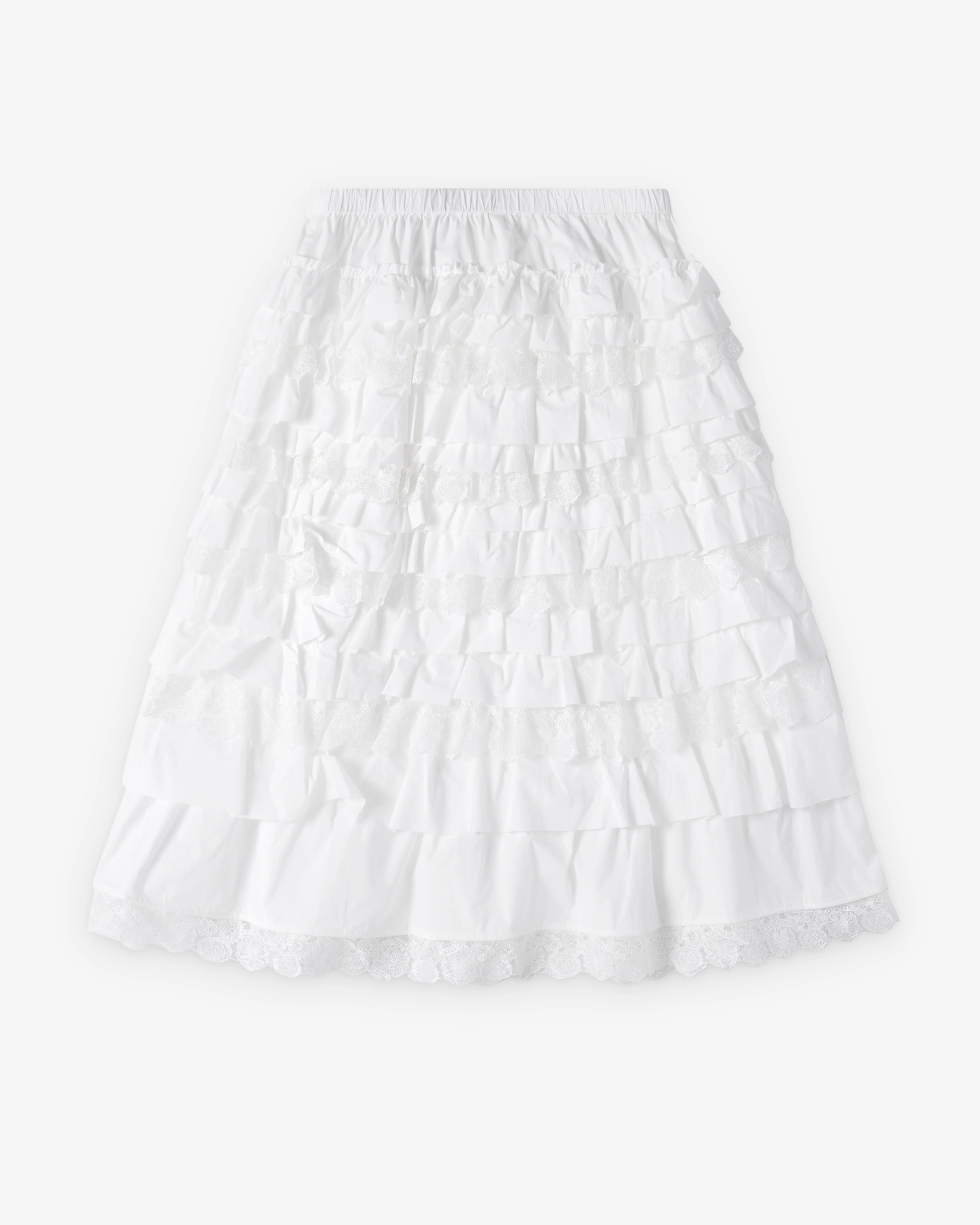 Renli Su - Women's Ruffled Skirt - (Cream)
