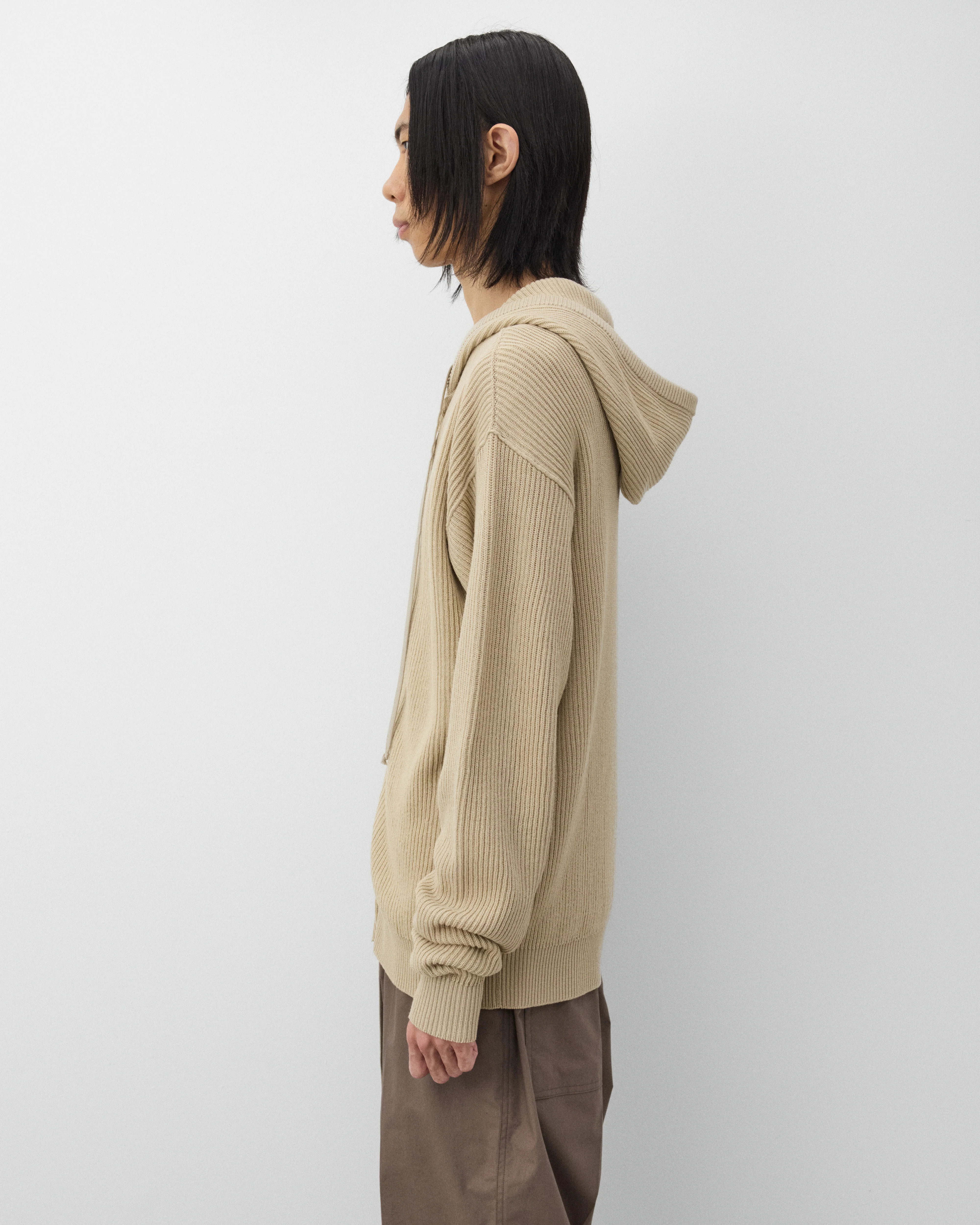 Rick Owens - Men's Zip Knitted Hoodie - (DNA) - Image 4
