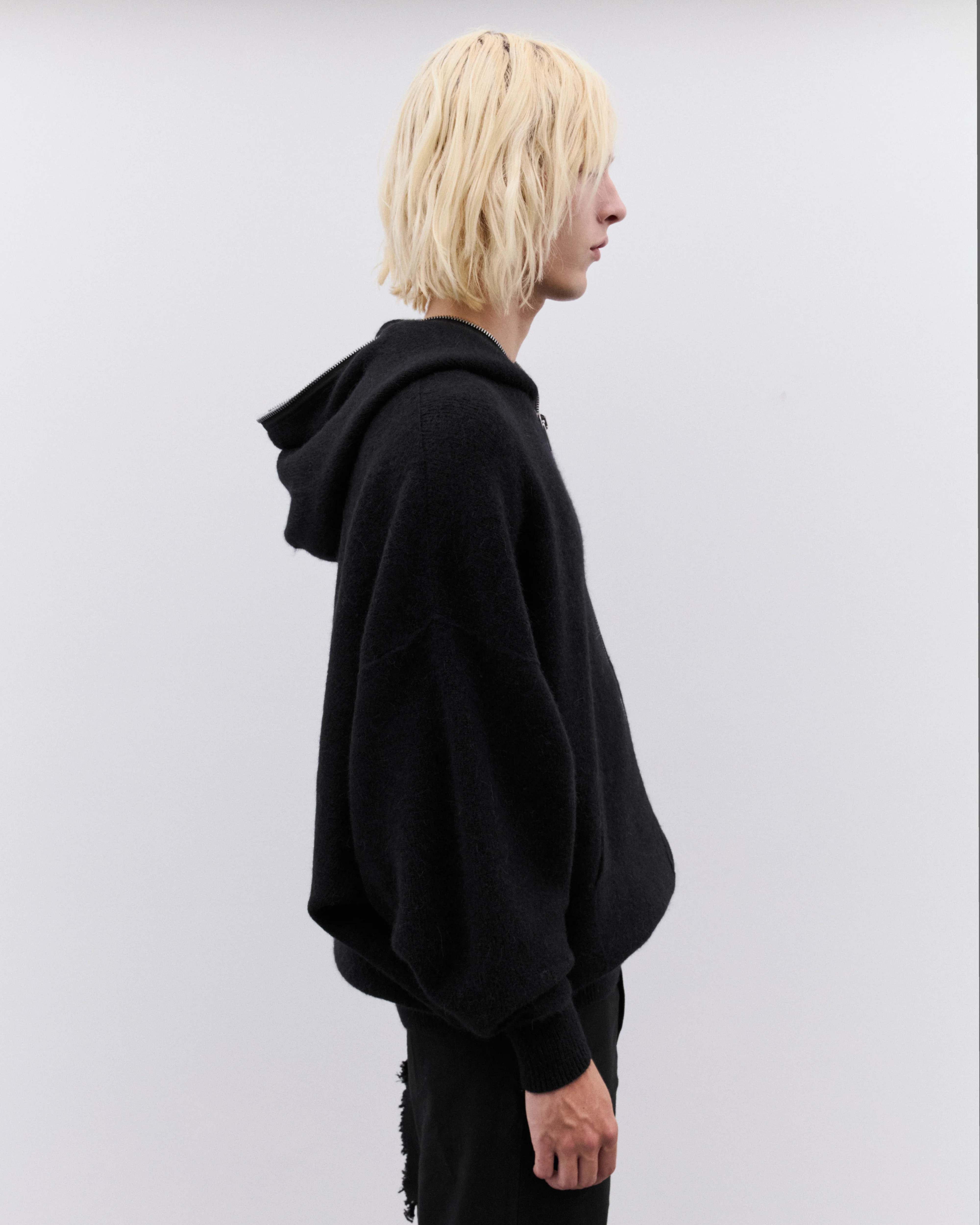 Rick Owens - Men’s Gimp Hoodie - (Black) - Image 4