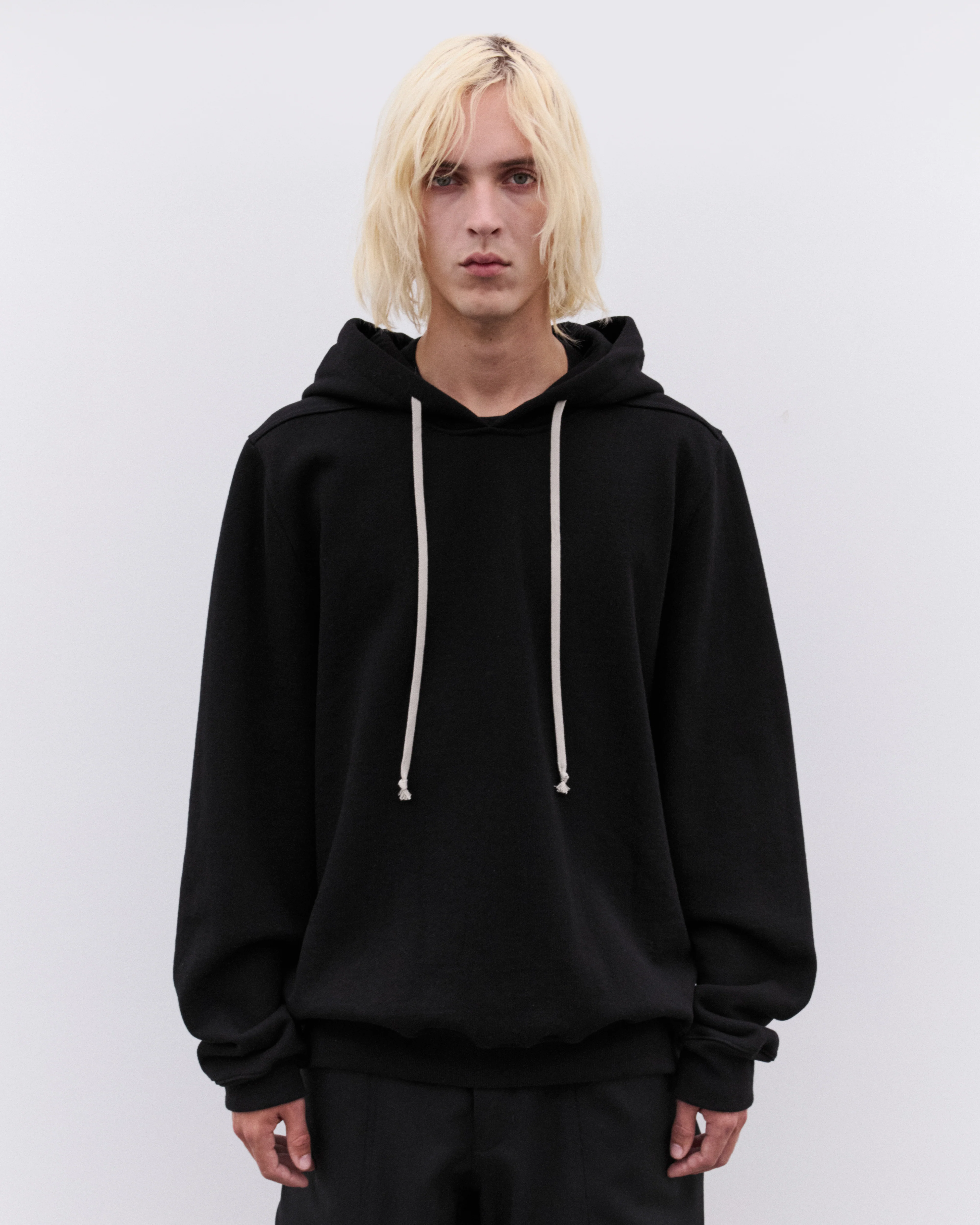 Rick Owens - Men’s Hooded Sweatshirt - (Black) - Image 3