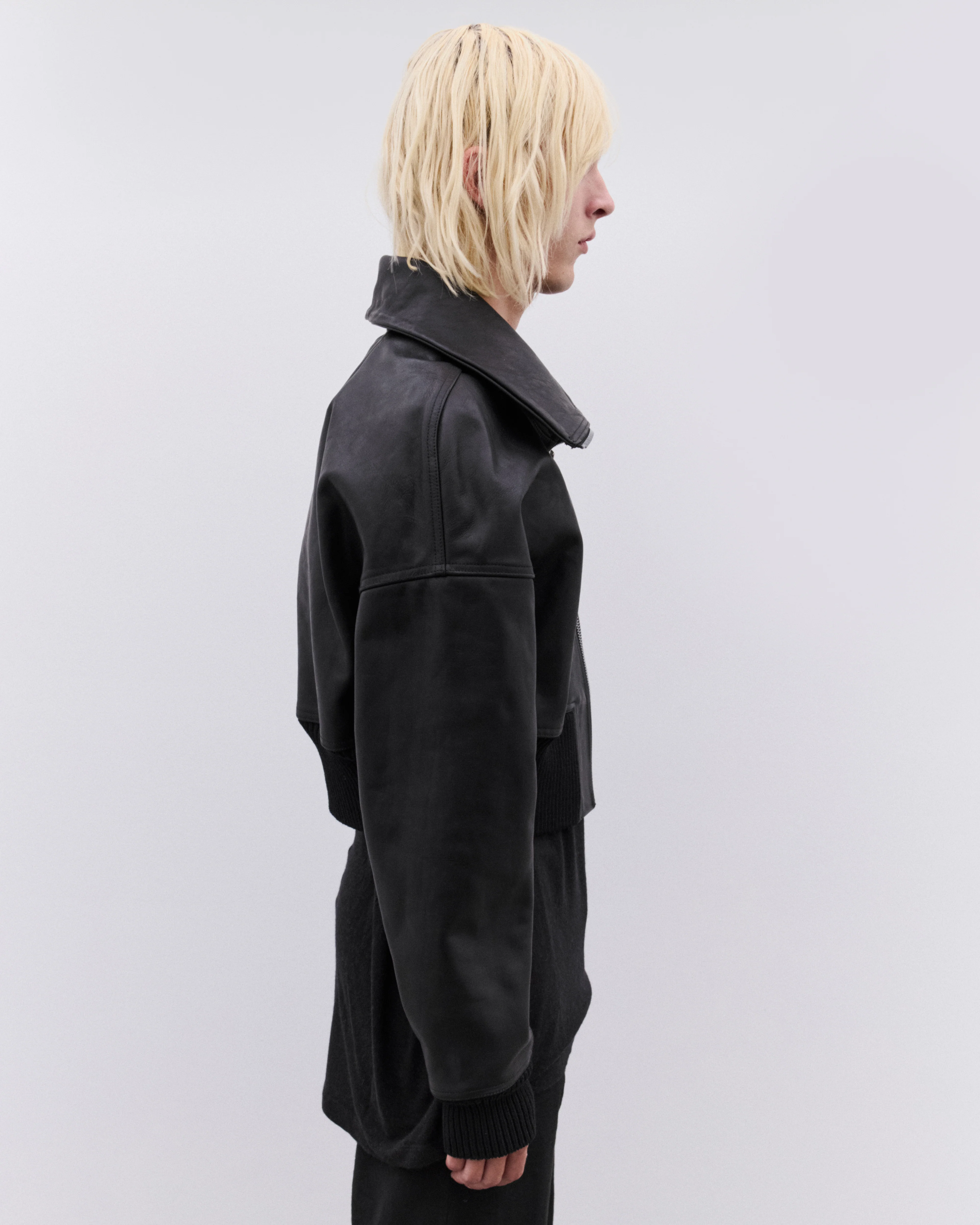 Rick Owens - Men’s Dracucollar Jacket - (Black) - Image 6