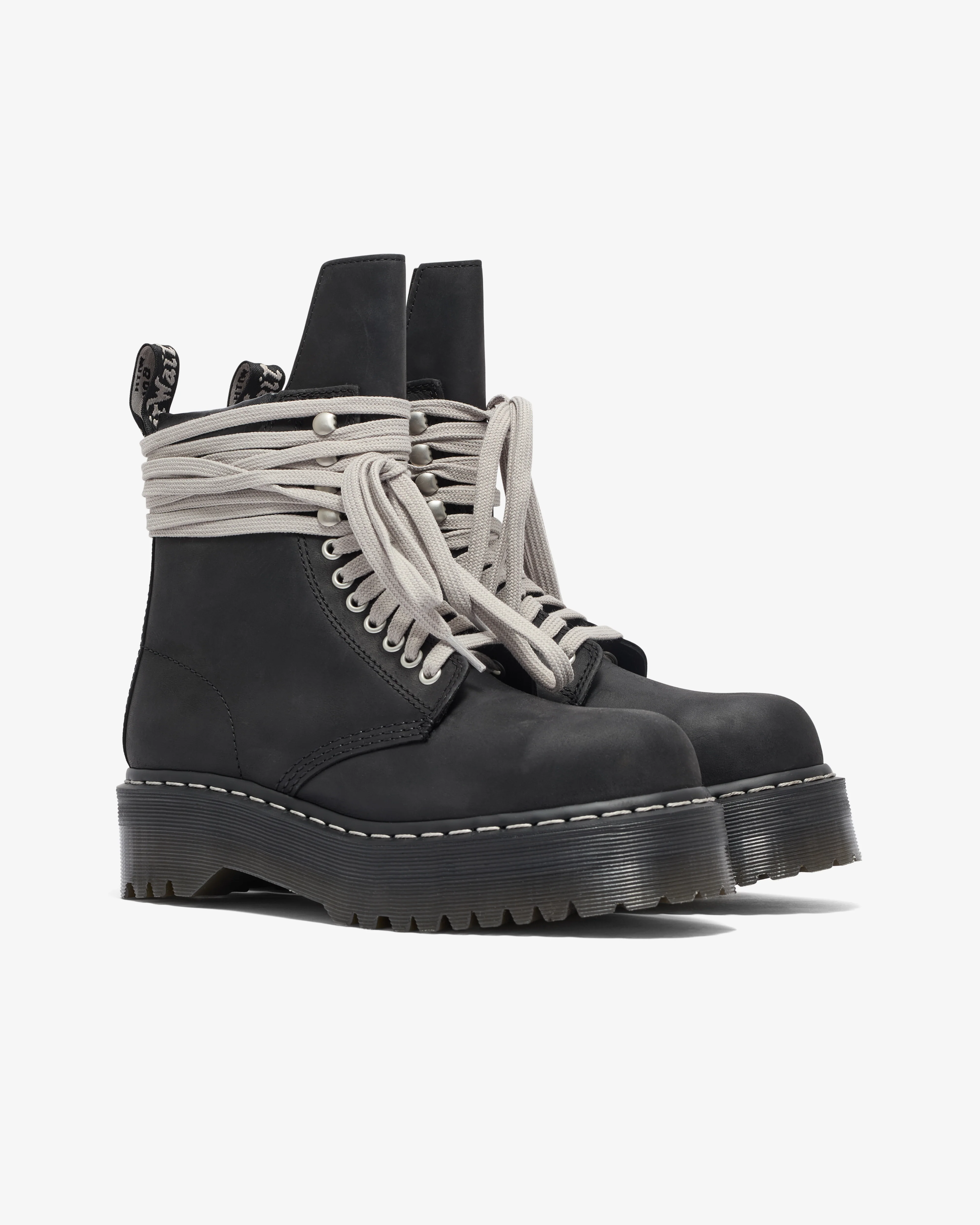 Rick Owens - Quad Sole Steel Toe Boot - (Black) - Image 2