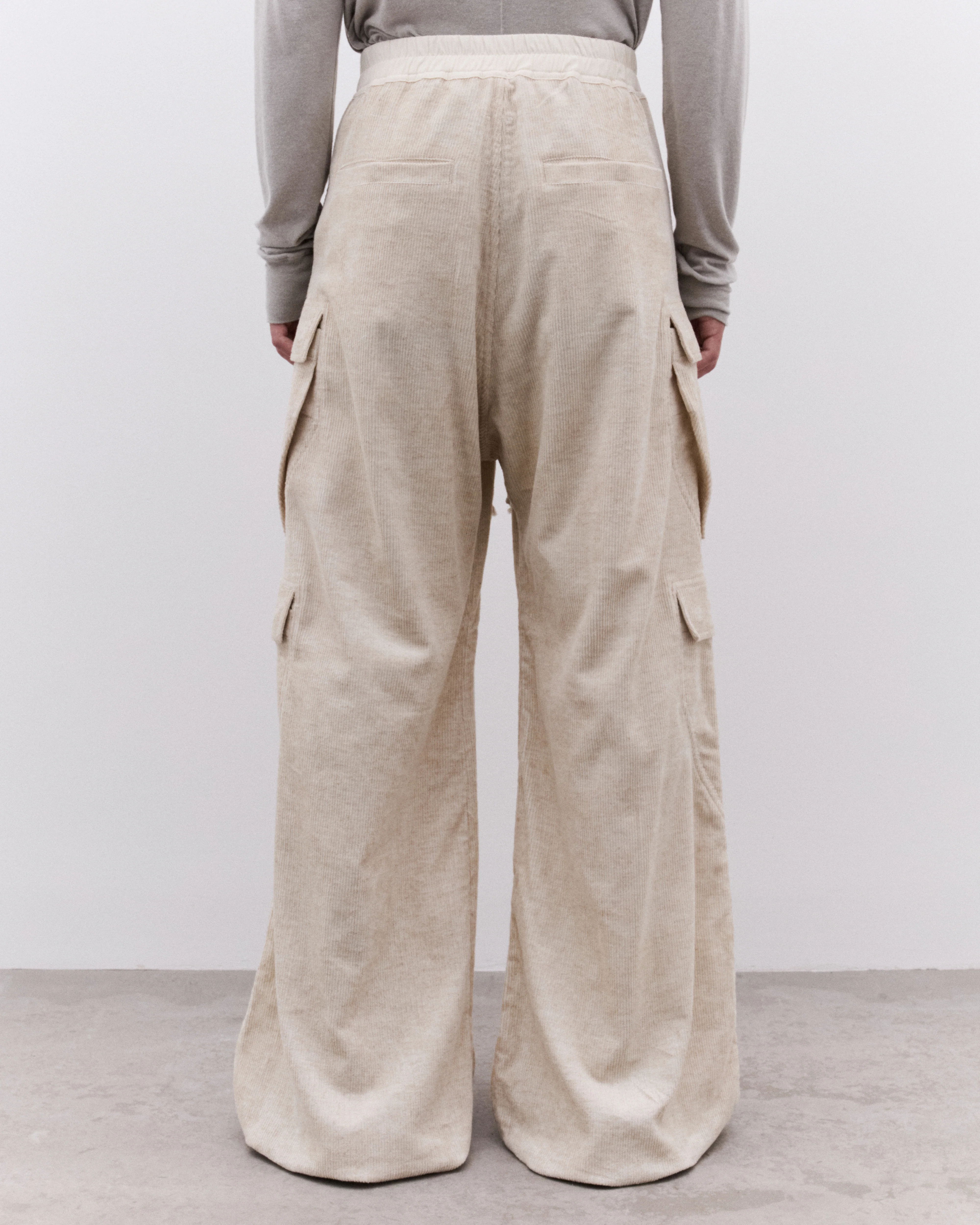 Rick Owens - Men’s Cargobelas Trousers - (Natural) - Image 5