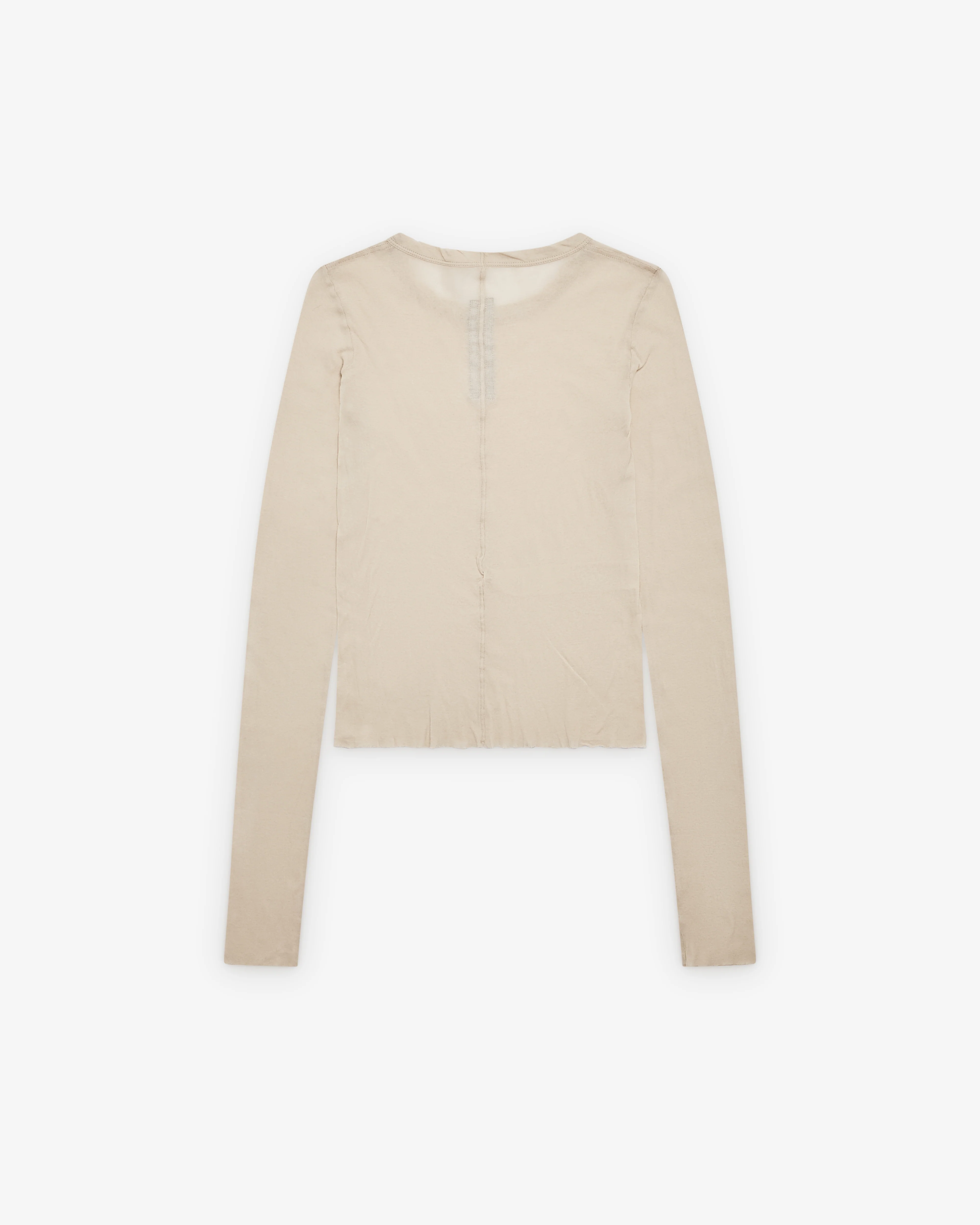 Rick Owens - Women's Cropped Rib LS Knit - (Sand) - Image 2