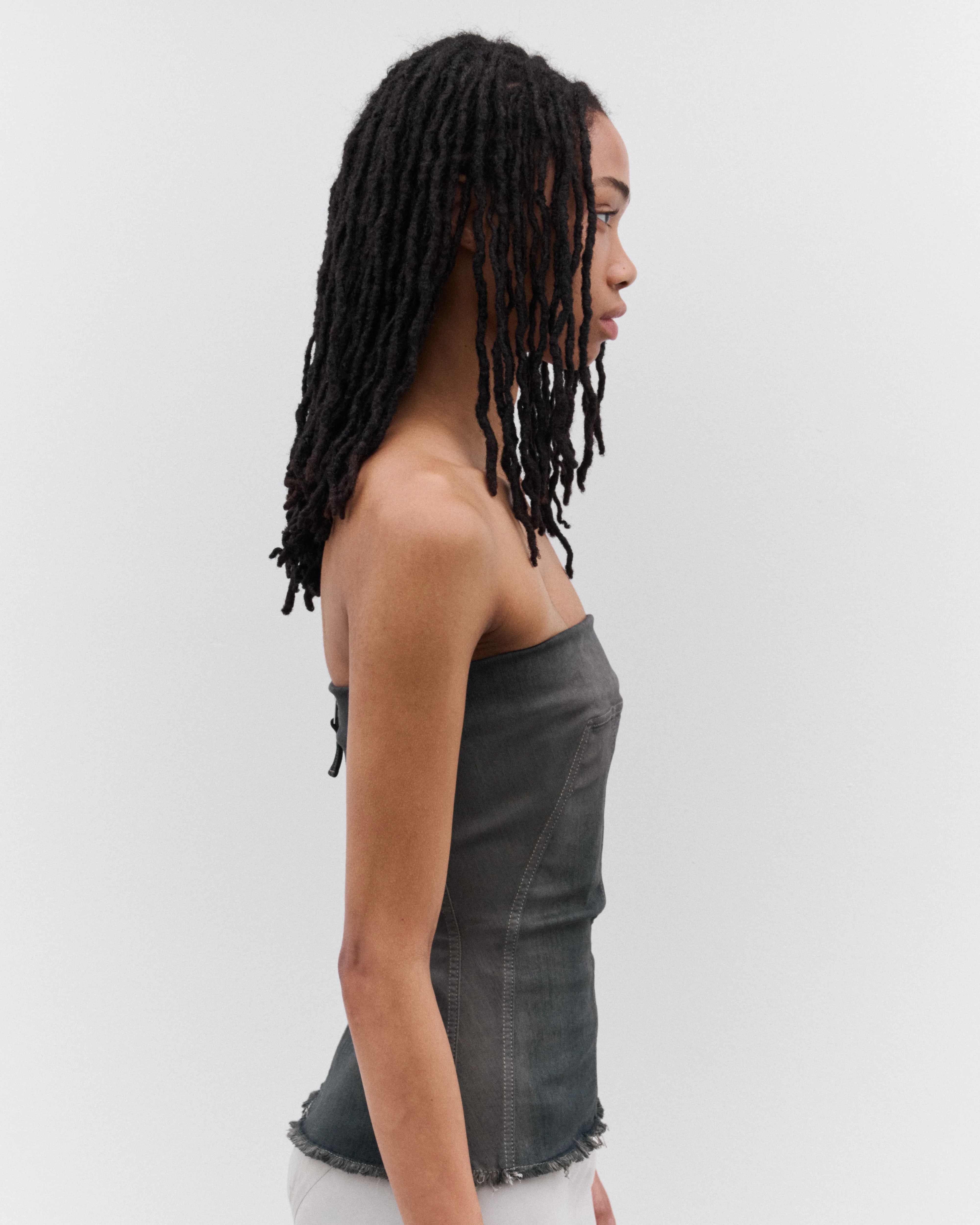 Rick Owens - Women’s Bustier Top - (Dark Dust) - Image 4
