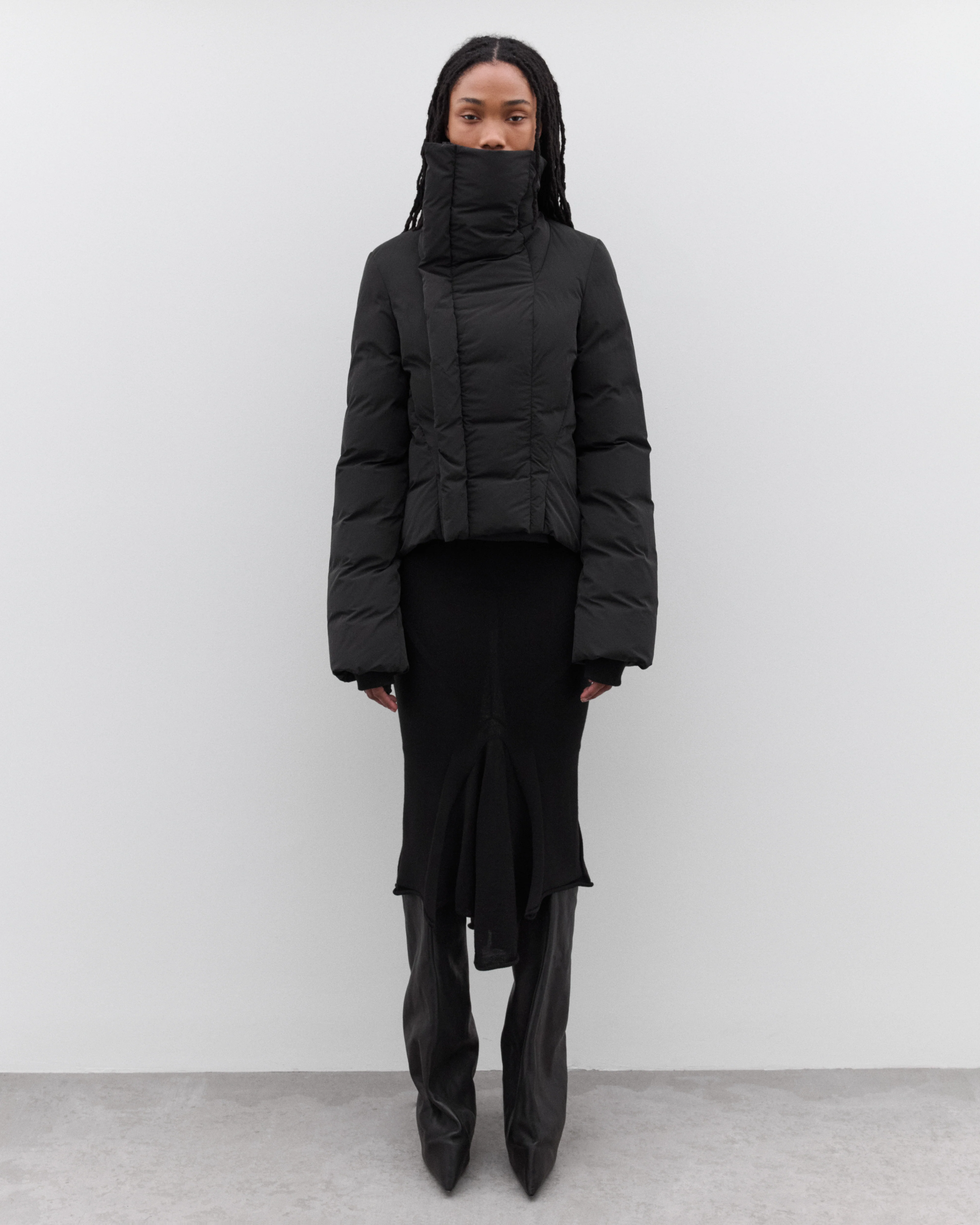 Rick Owens - Women’s Calf Skirt - (Black) - Image 6