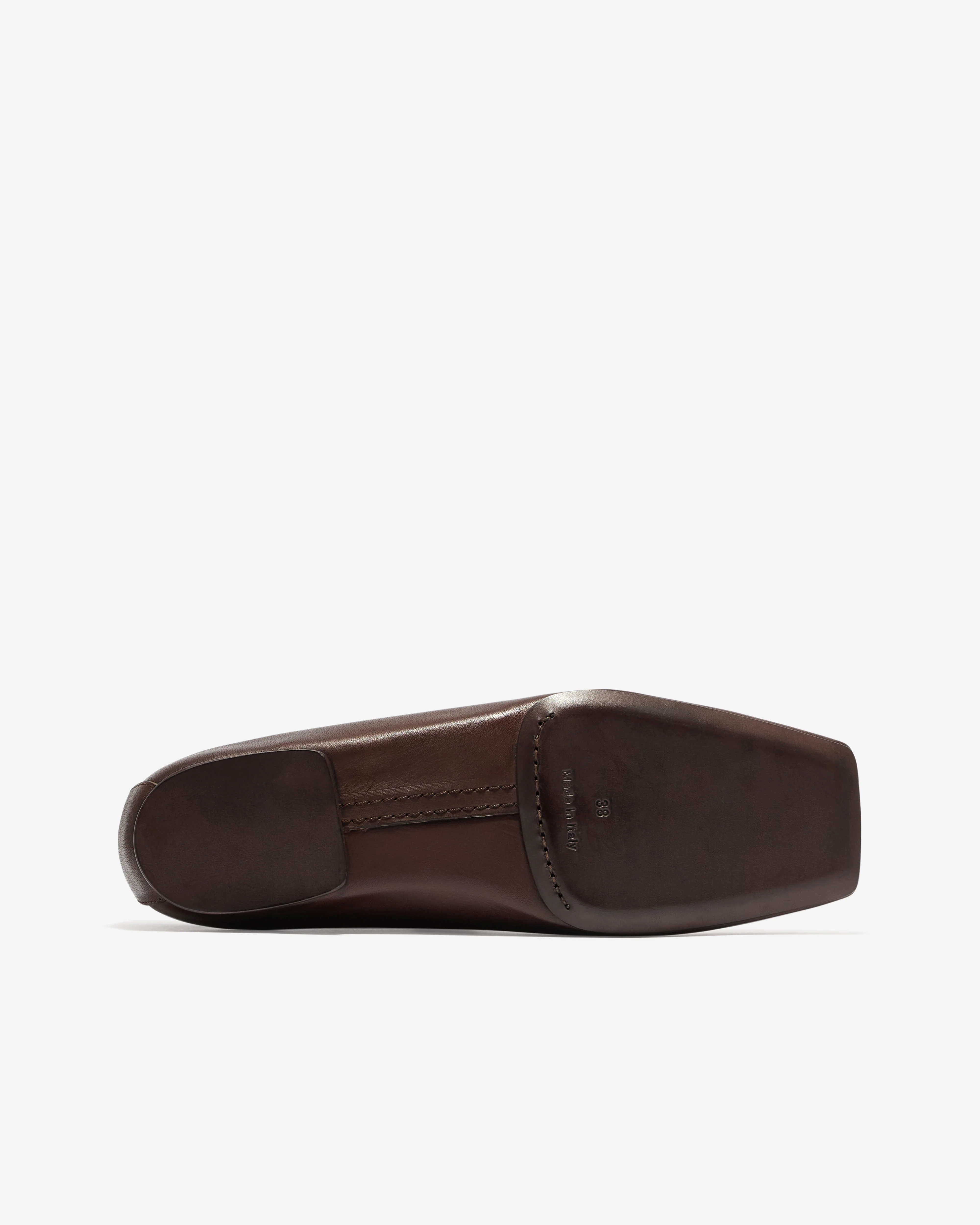 Rick Owens - Women’s Leather Ballet Flats - (Brown) - Image 6