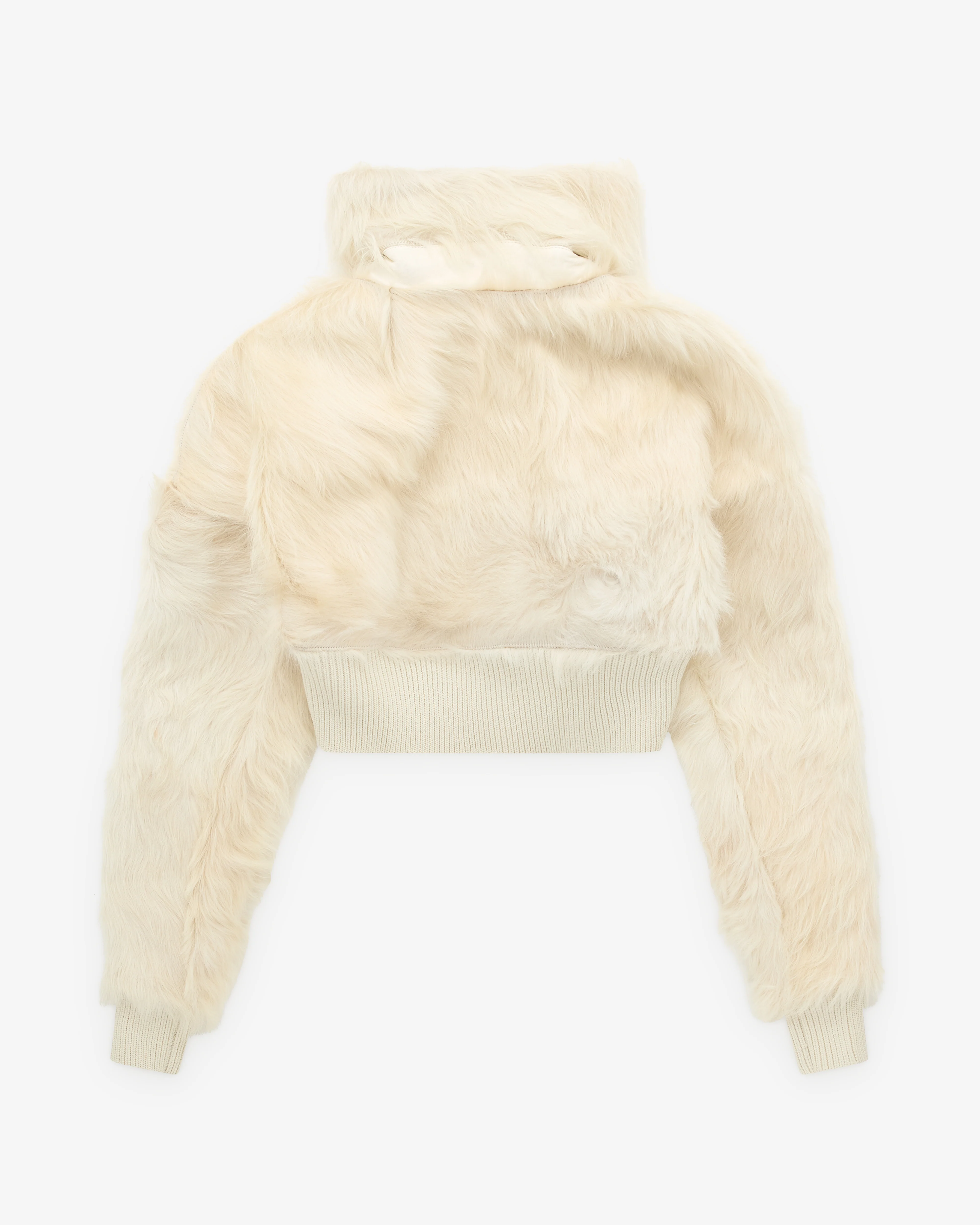 Rick Owens - Women’s Dracucollar Cropped Jacket - (Milk) - Image 2