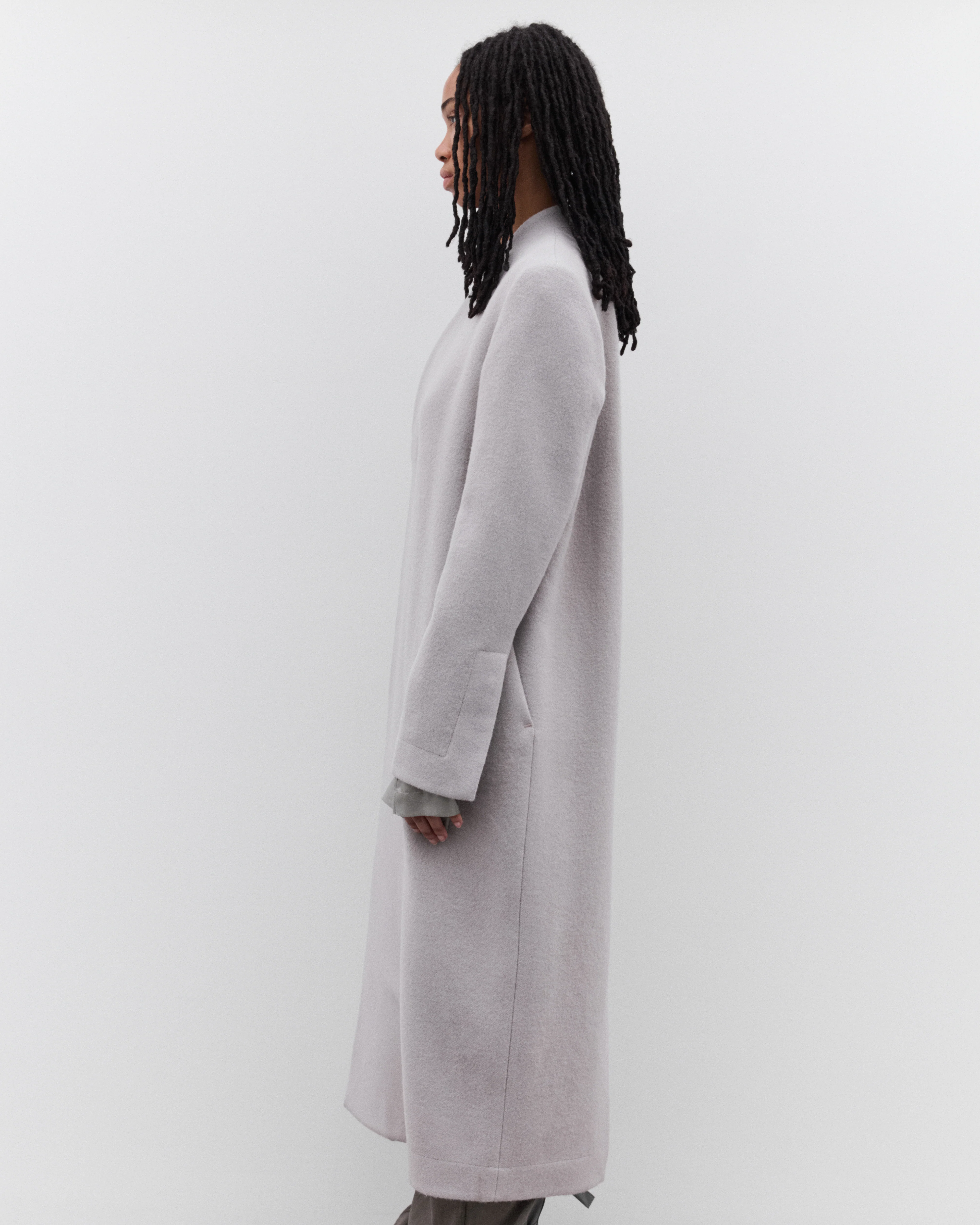 Rick Owens - Women’s Museum Coat - (Pearl) - Image 4