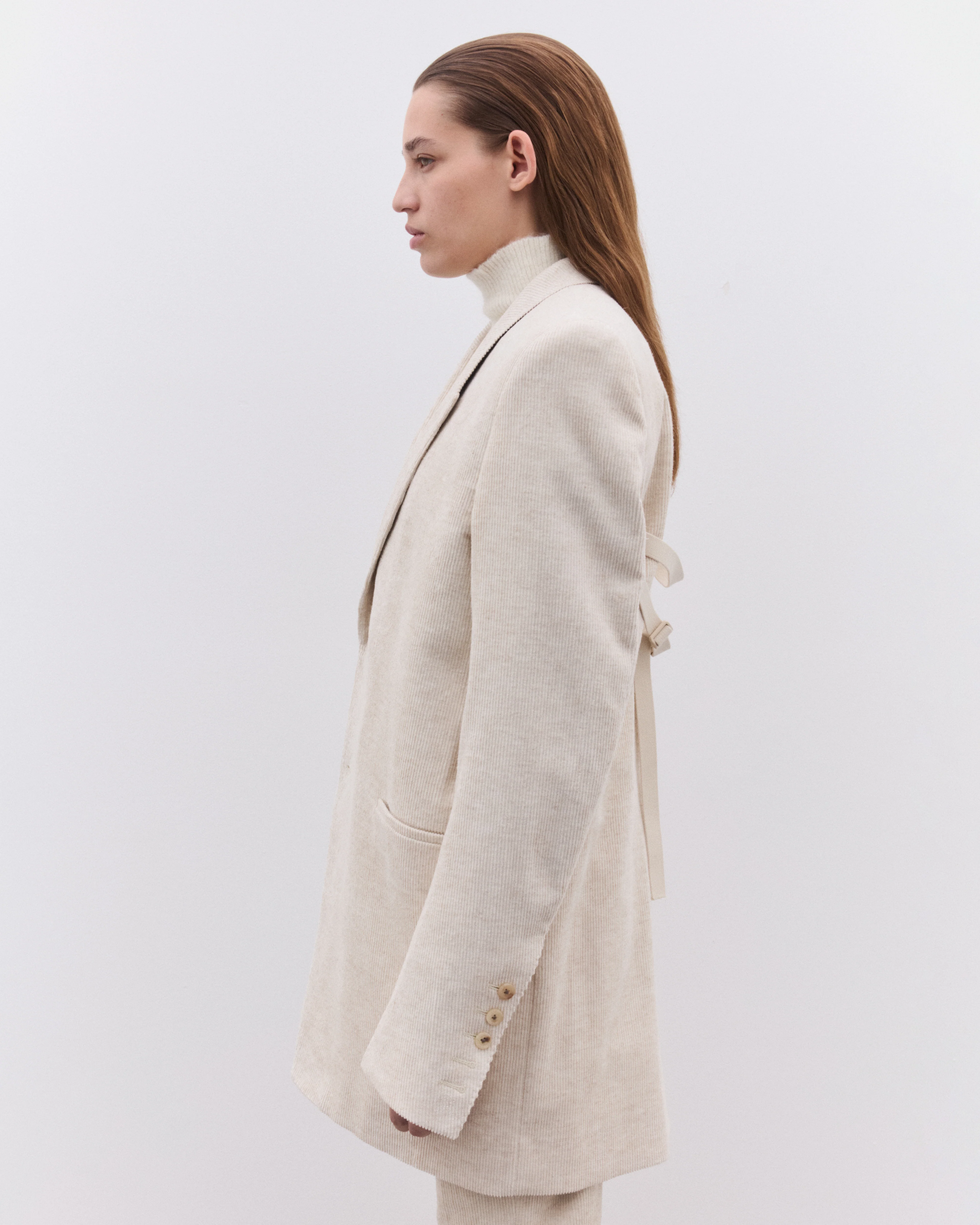 Rick Owens - Women’s Dirt Tailored Jacket - (Natural) - Image 4