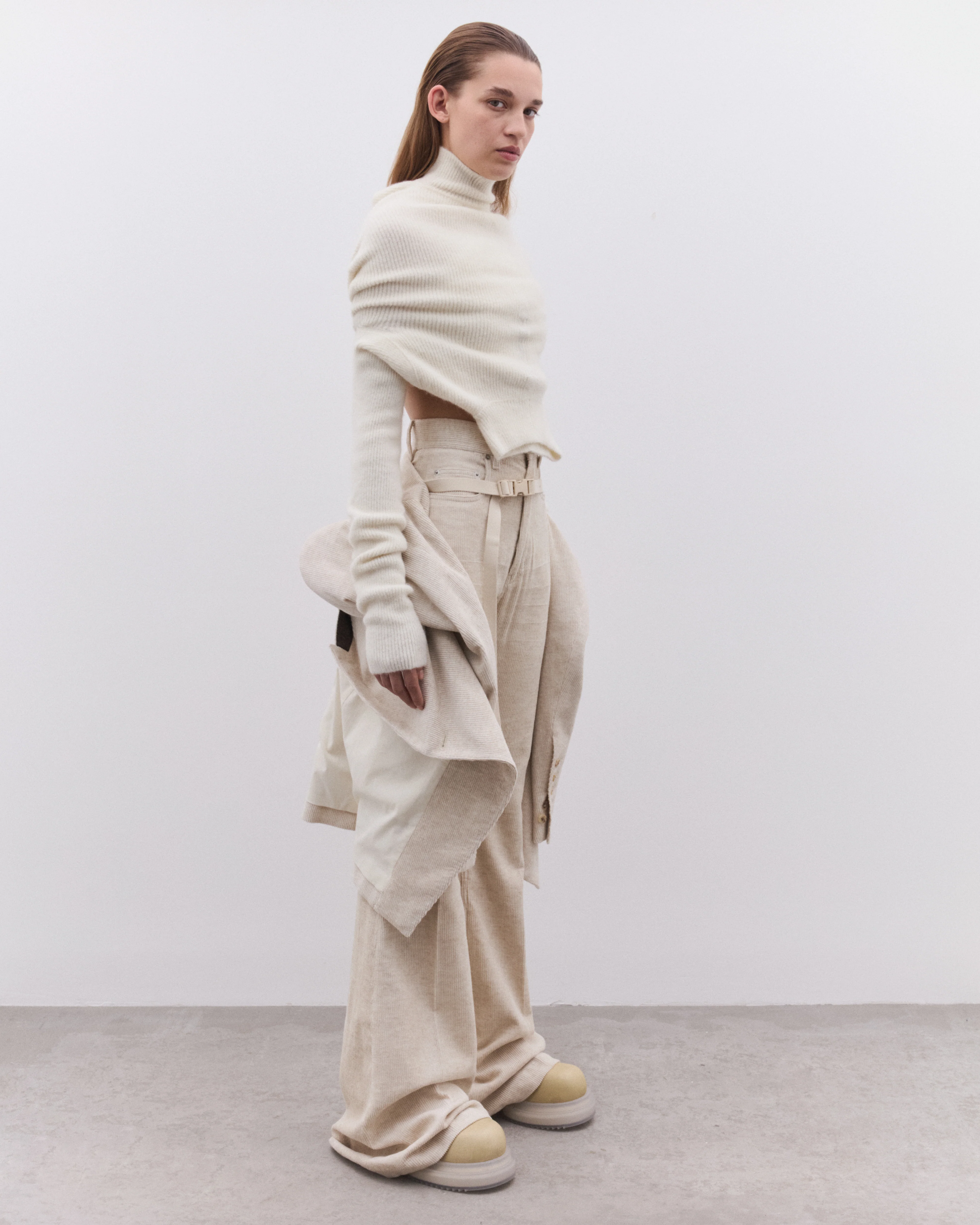 Rick Owens - Women’s Dirt Tailored Jacket - (Natural) - Image 7