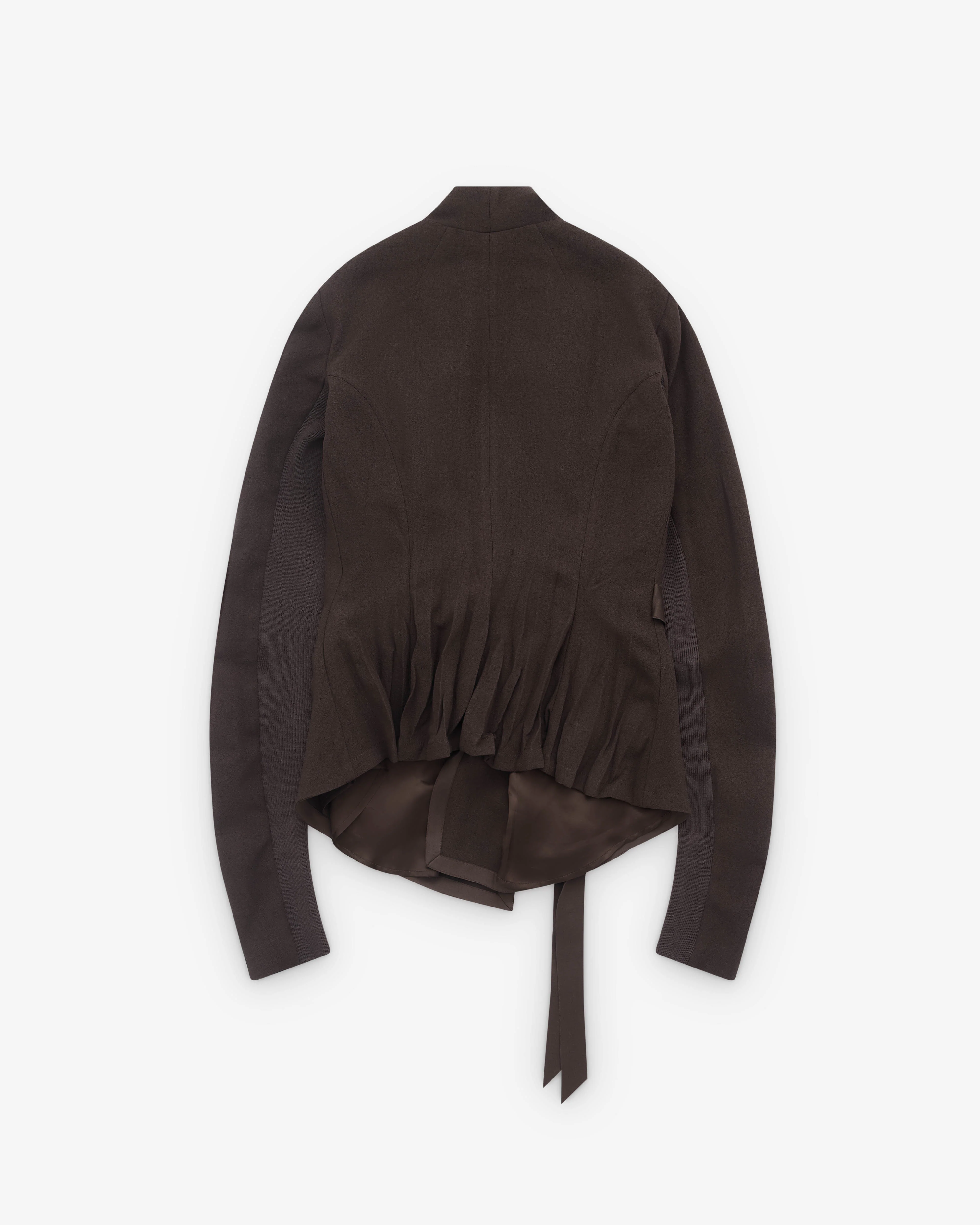 Rick Owens - Women’s Wrap Woven Jacket - (Dark Dust) - Image 2
