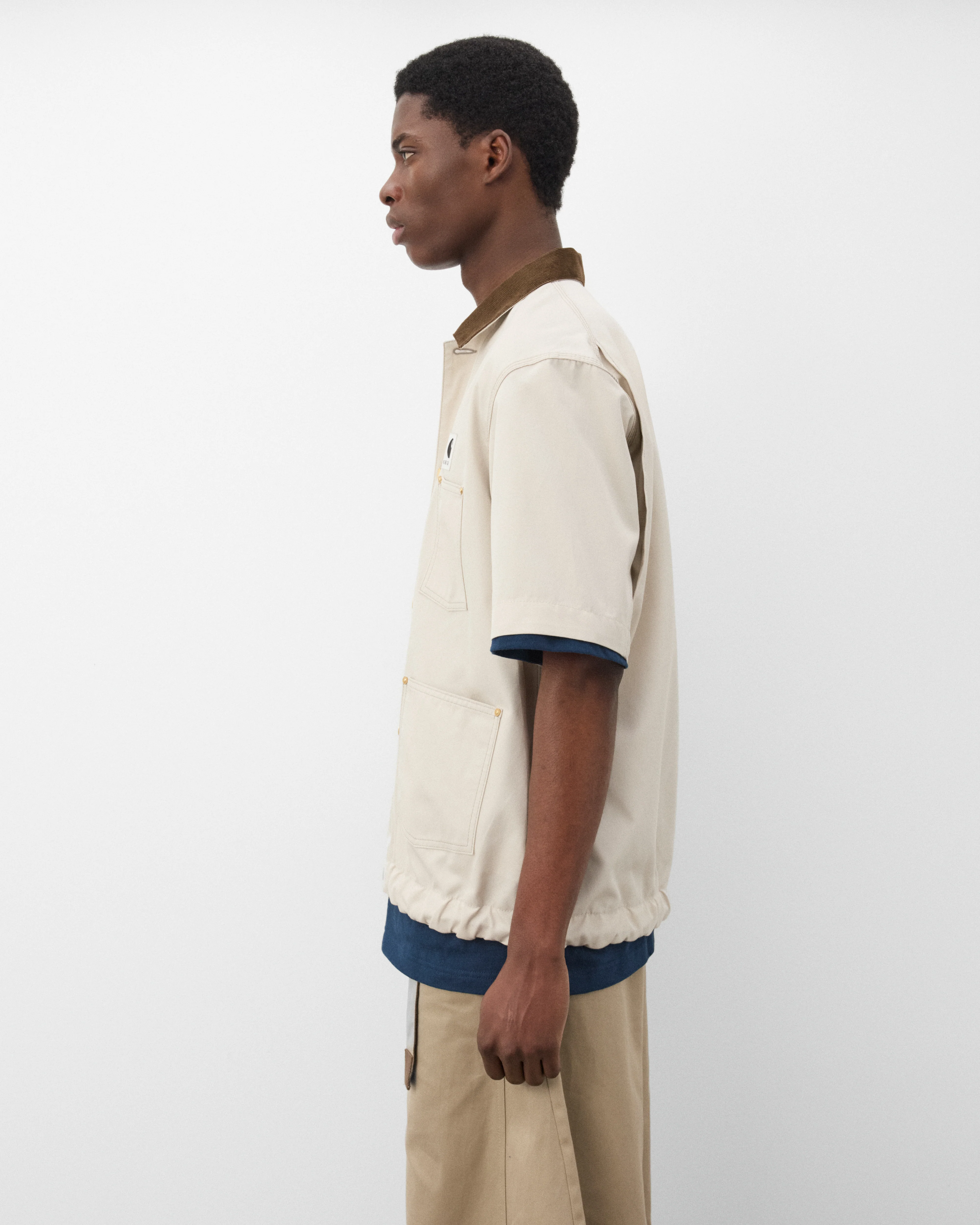 Sacai - Men's Carhartt WIP Duck Shirt - (Off White) - Image 4