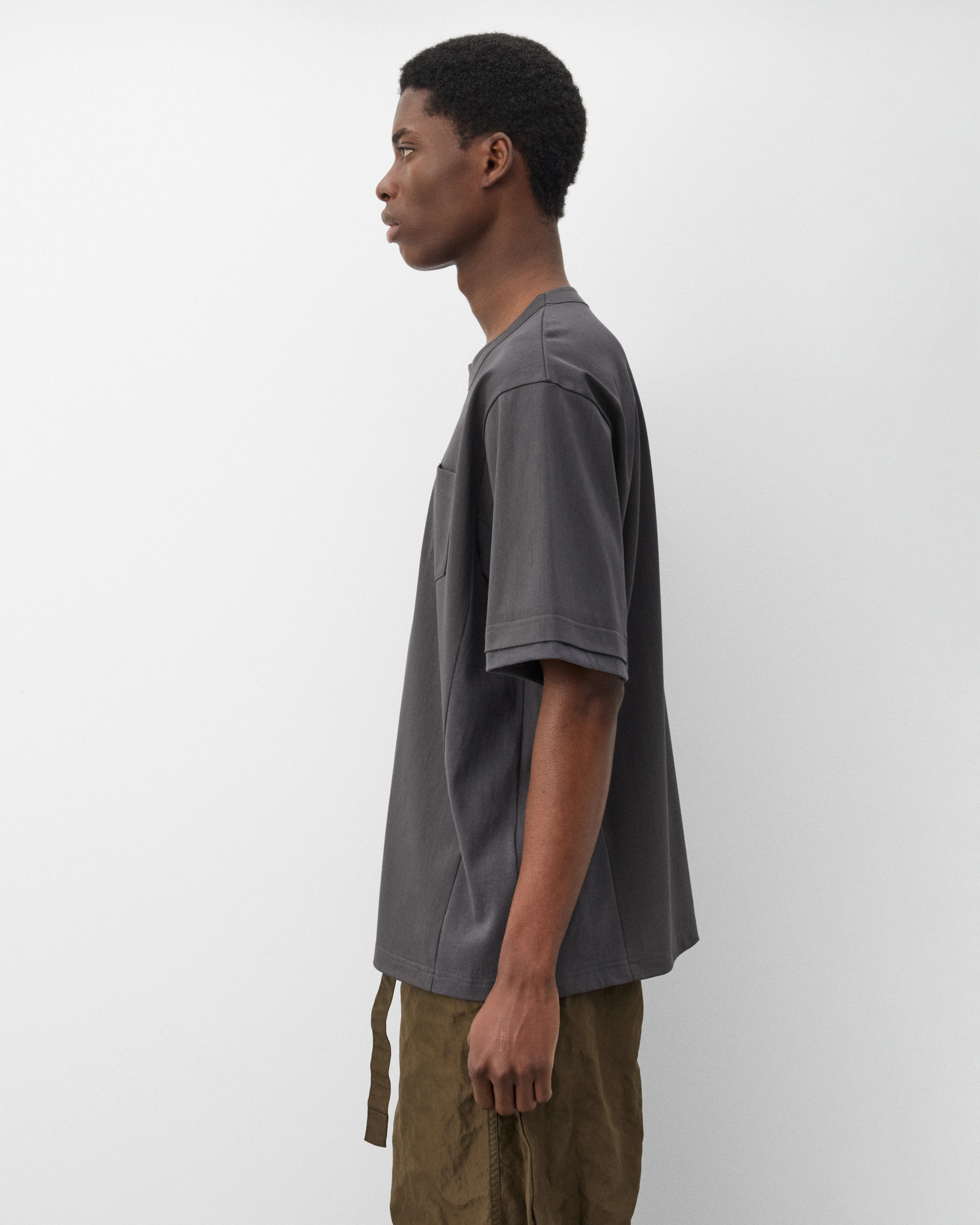 Sacai  - Men's Cotton Jersey T-Shirt - (Black) - Image 4