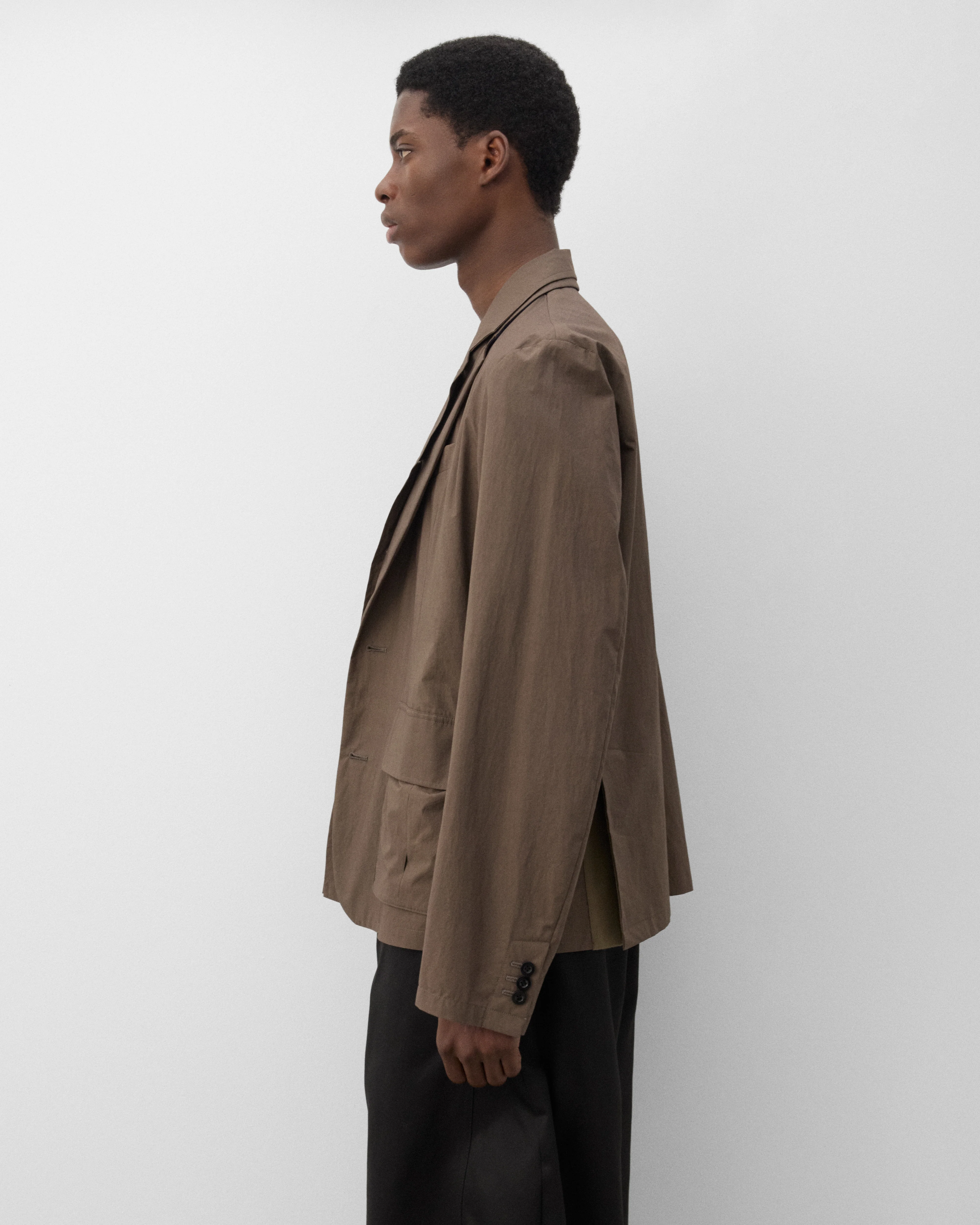 Sacai - Men's Cotton Typewriter Jacket - (Olive) - Image 5