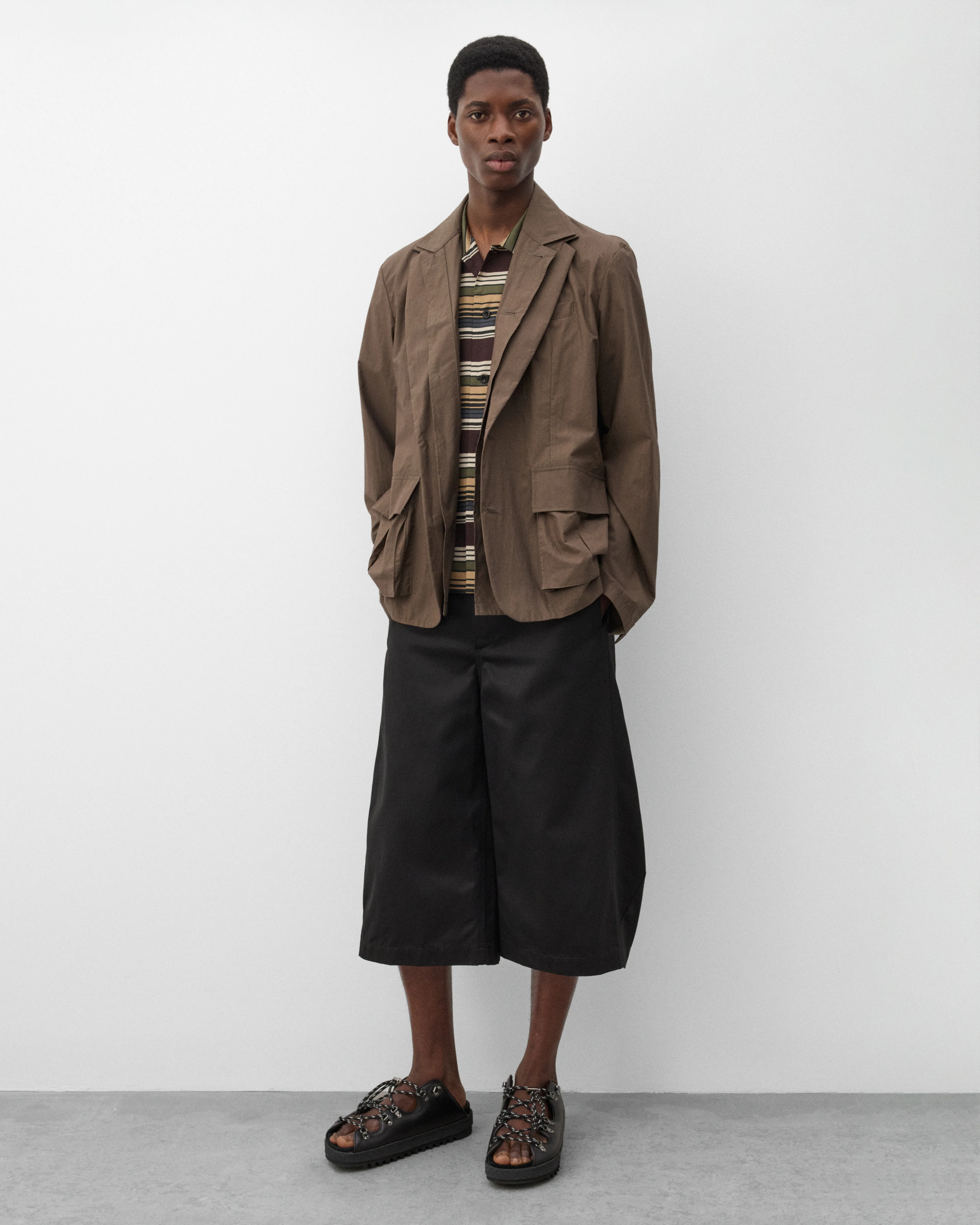 Sacai - Men's Horizontal Stripe Shirt - (Multi) - Image 6