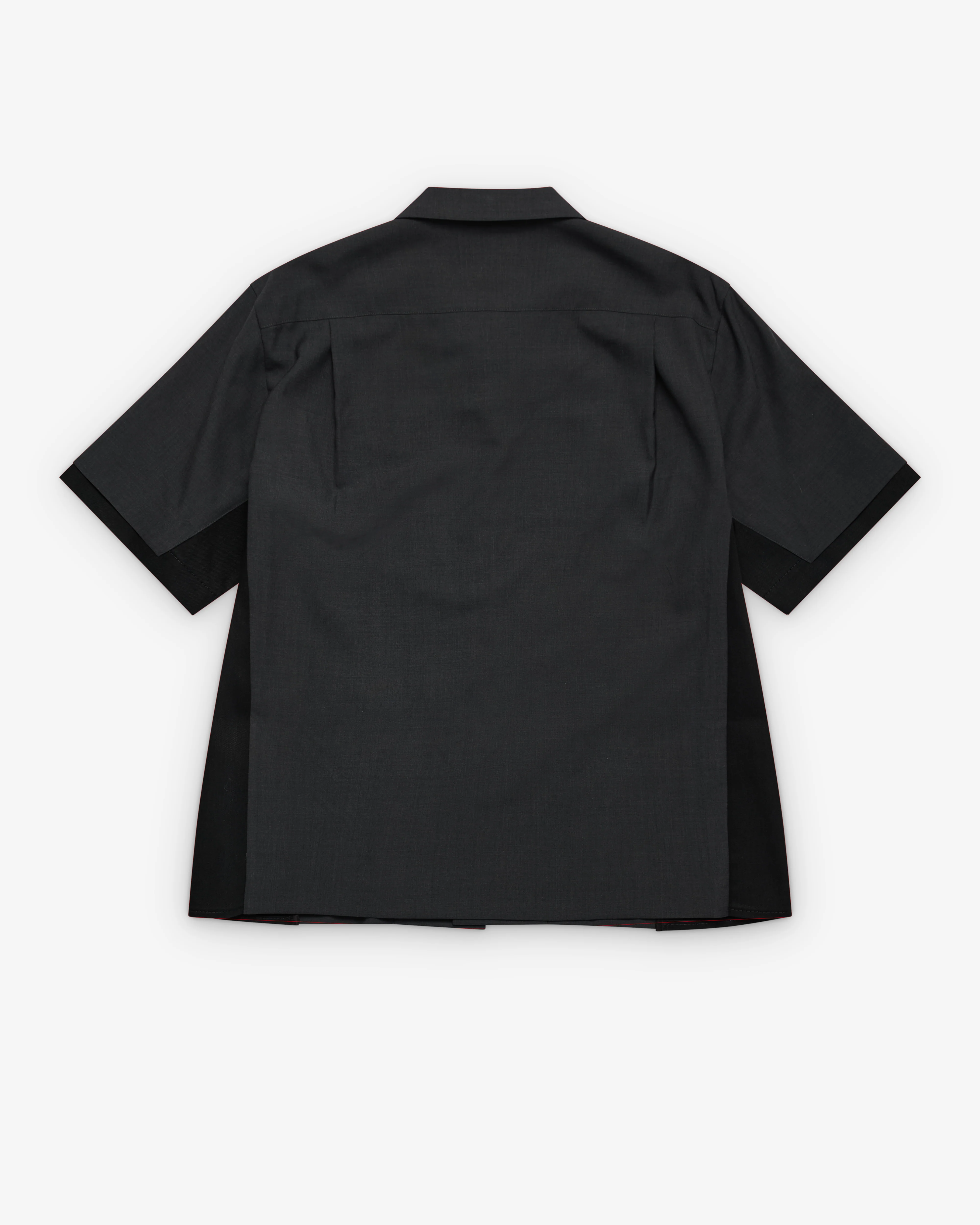 sacai - Men's Denim Panelled Shirt - (Black/Grey) - Image 2