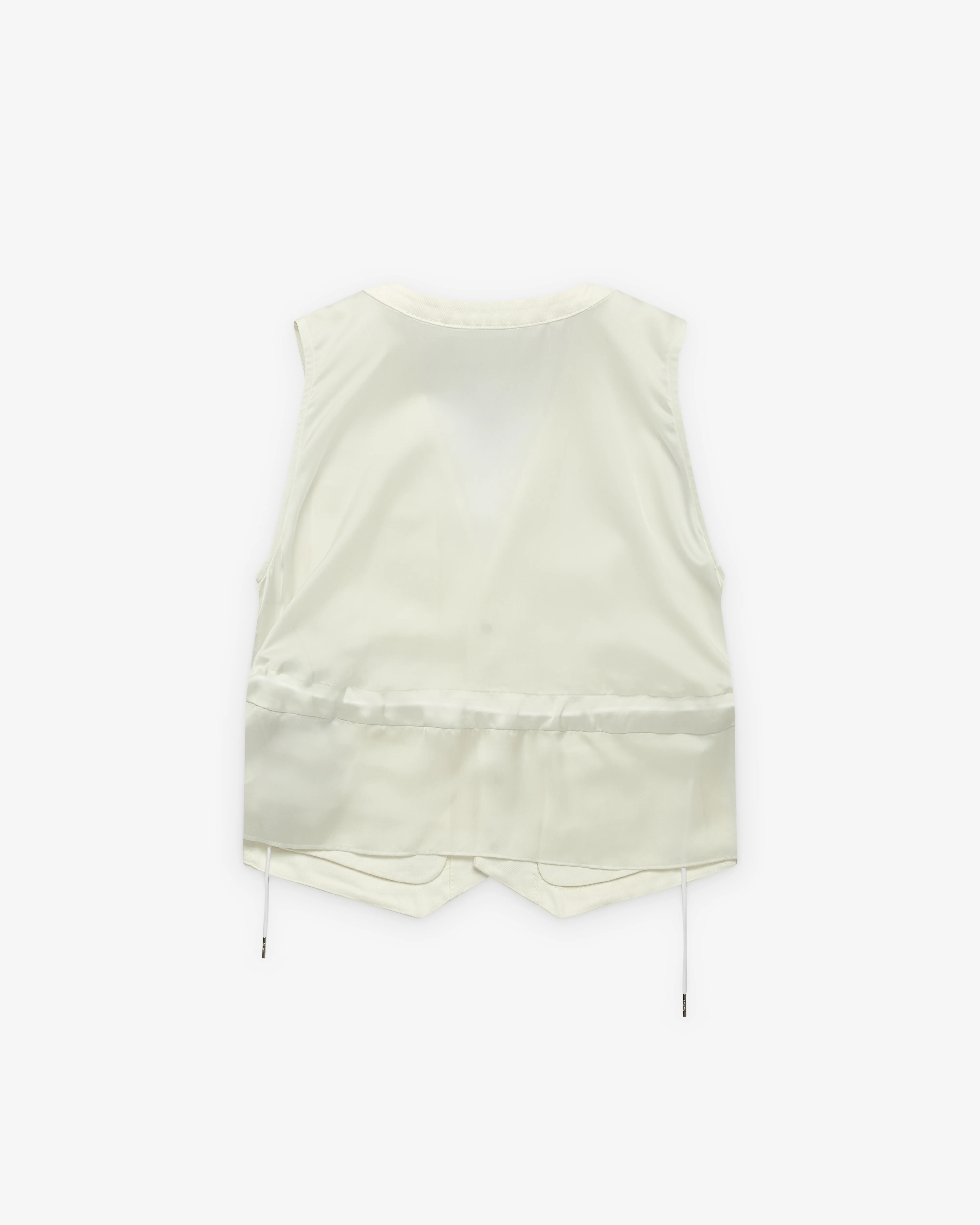 sacai - Women's Denim Vest - (Off White) - Image 2