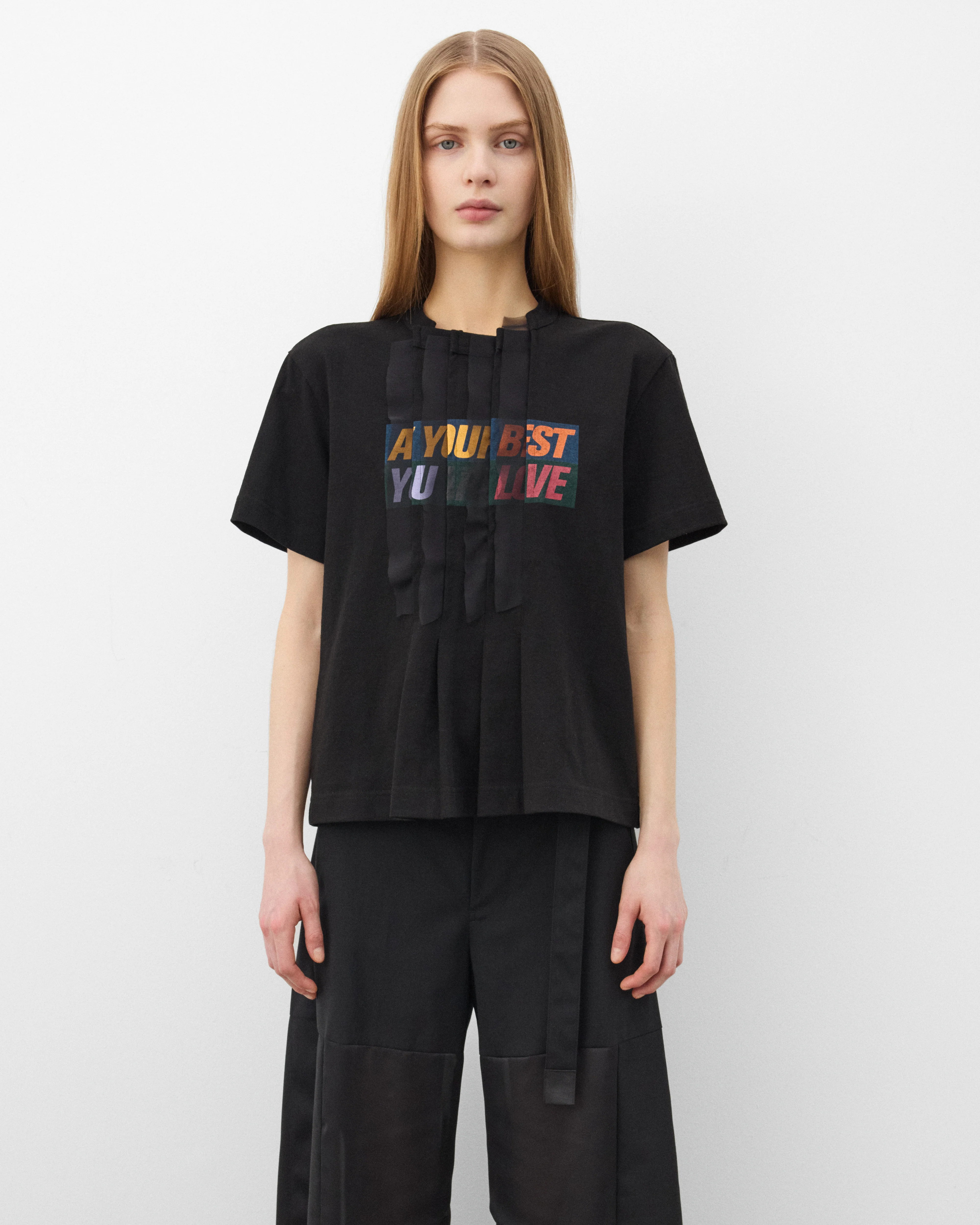 Sacai - Women's Print T-Shirt - (Black) - Image 3