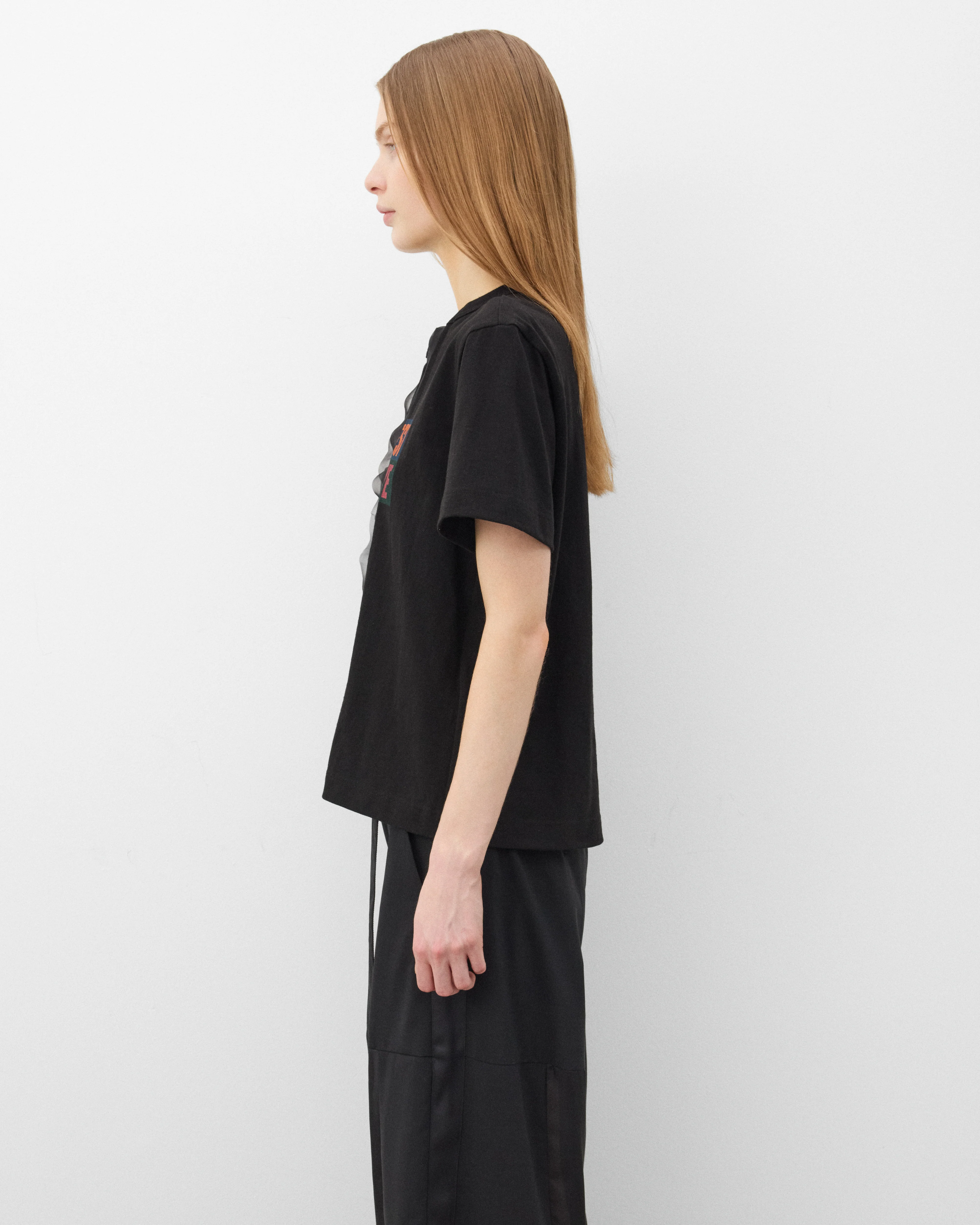 Sacai - Women's Print T-Shirt - (Black) - Image 4