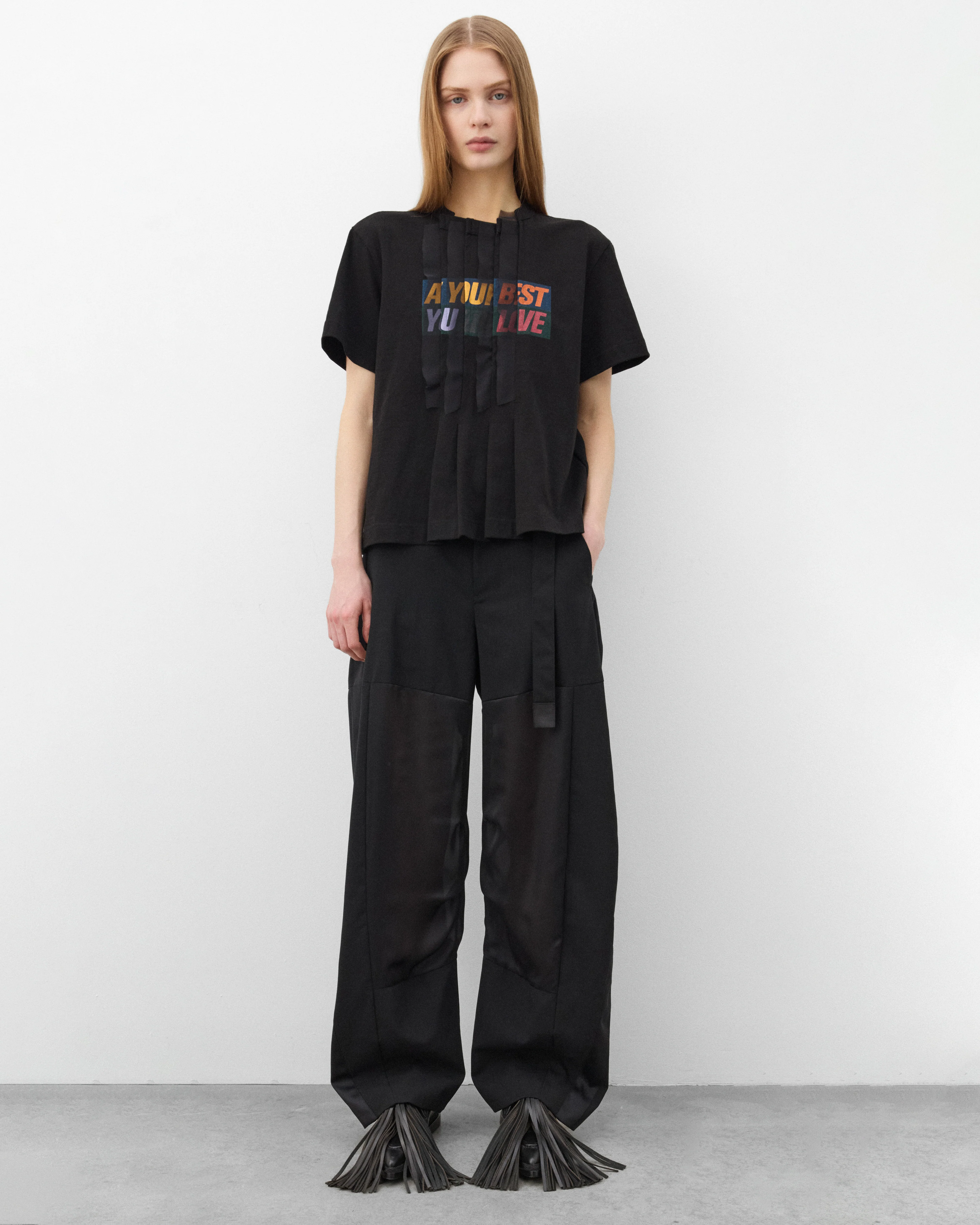 Sacai - Women's Print T-Shirt - (Black) - Image 6