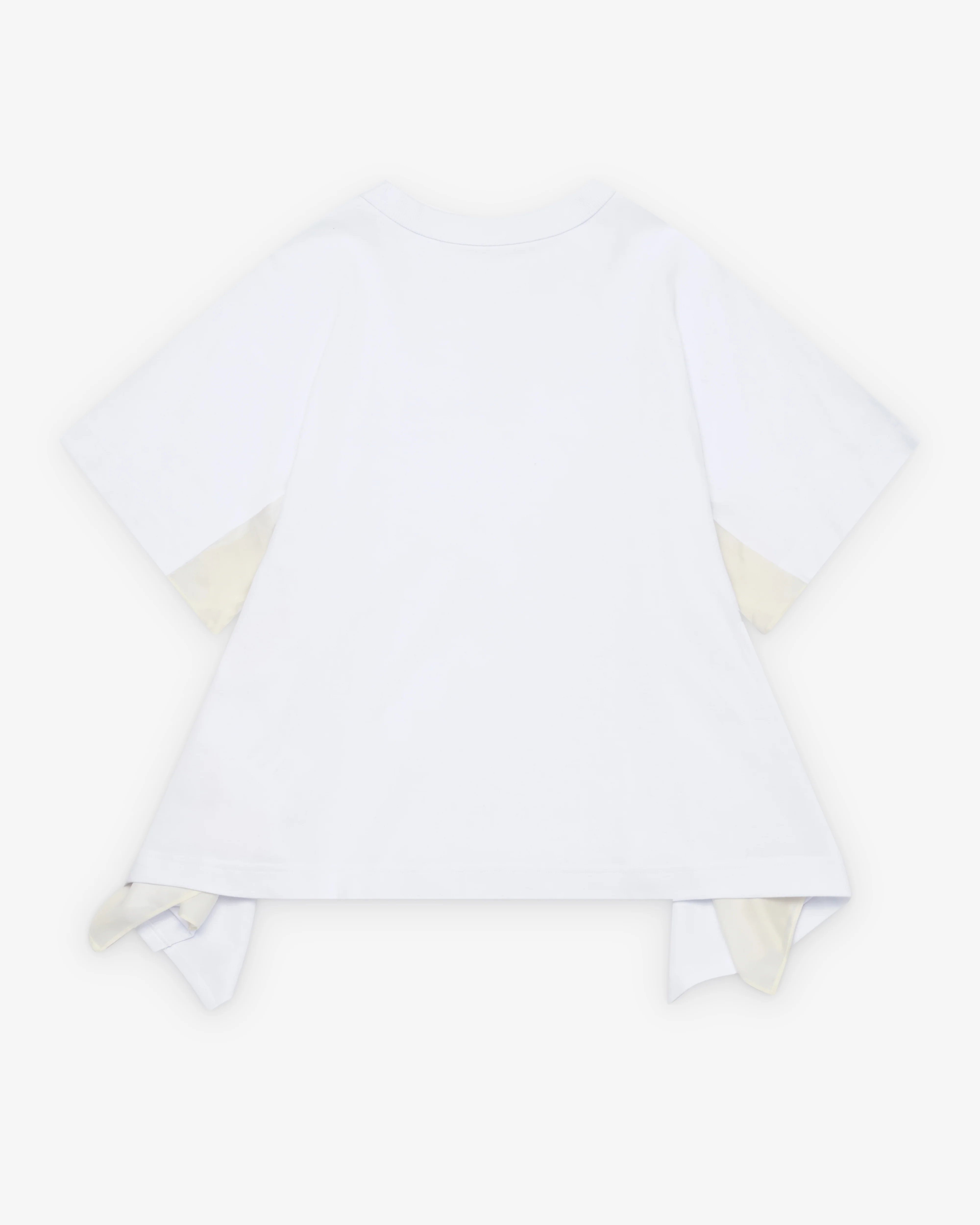 Sacai  - Women's Jersey T-Shirt - (White/Cream) - Image 2