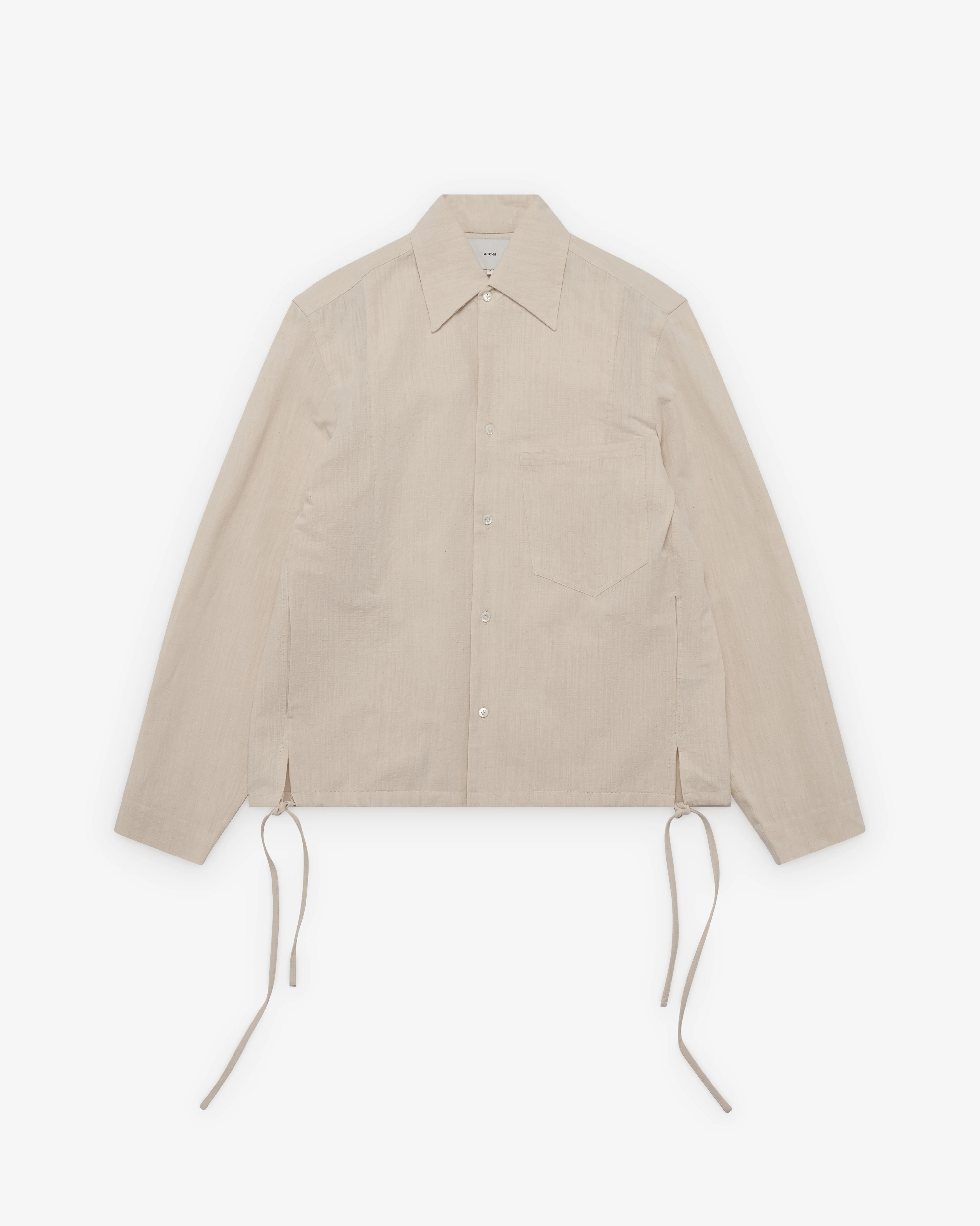 Setchu - Women's One Piece Collar Shirt - (Off White)