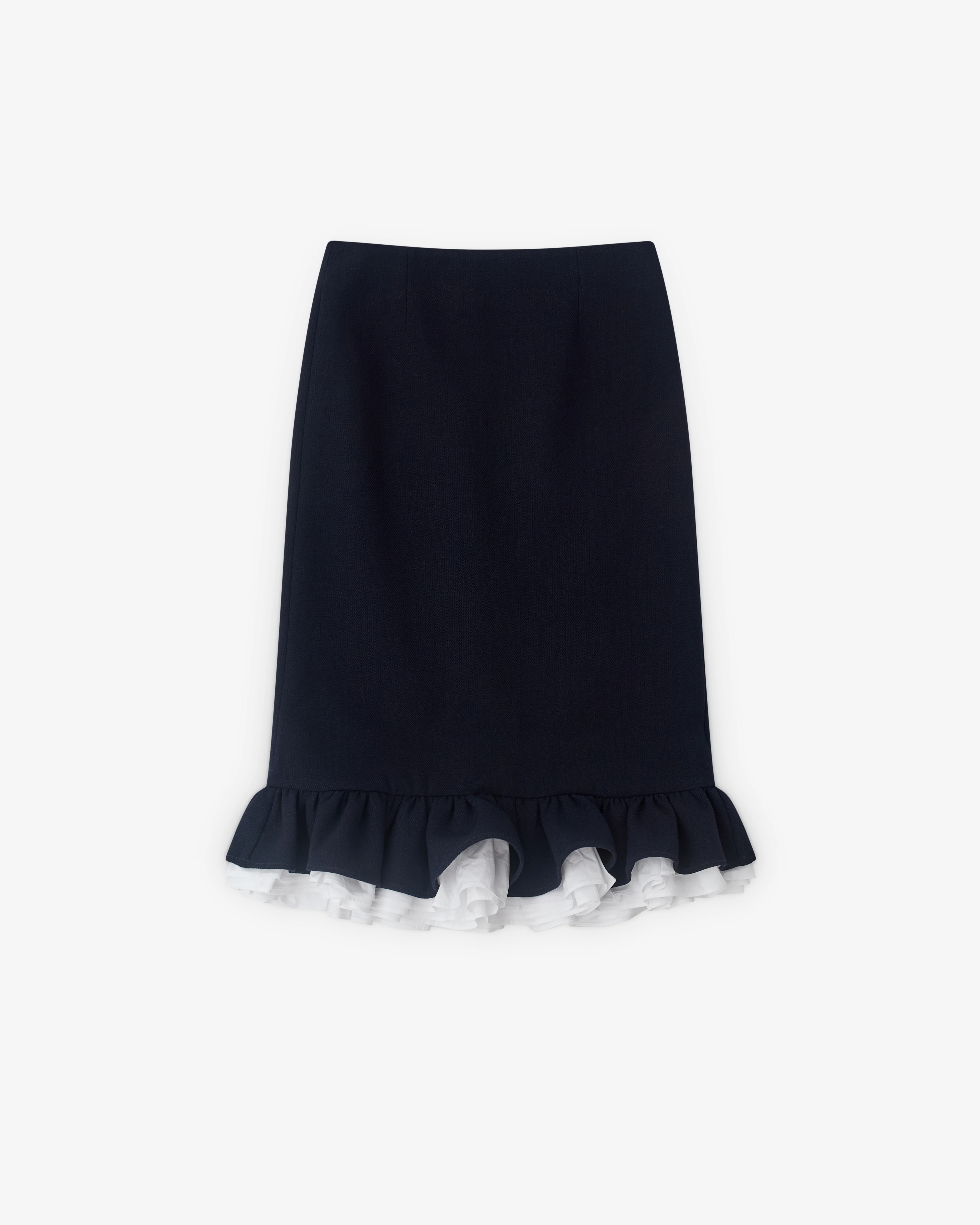 SHUSHU/TONG - Women’s Bud Frap Skirt - (Navy)