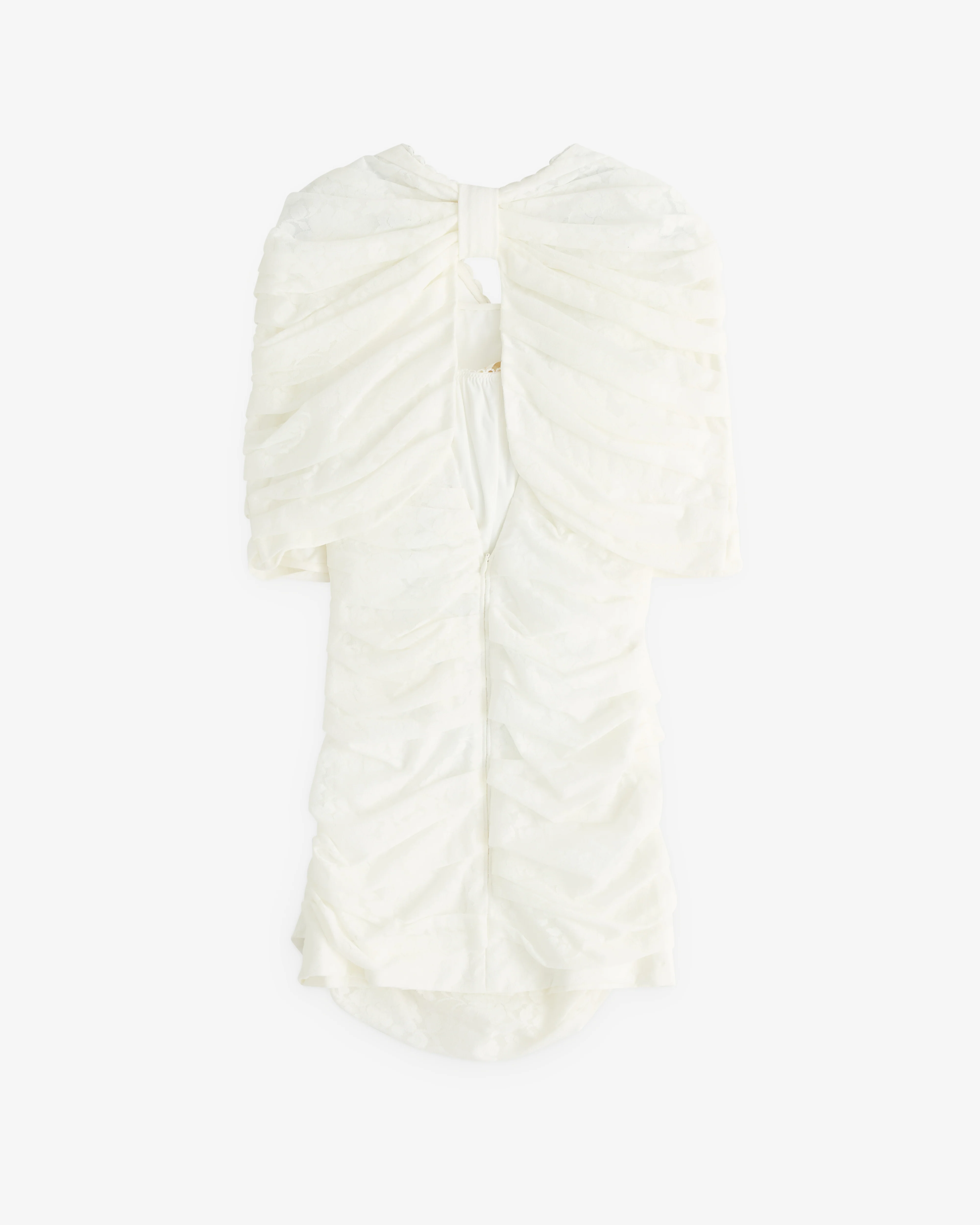 SHUSHU/TONG - Women’s Overlay Two Piece Dress  - (White) - Image 2