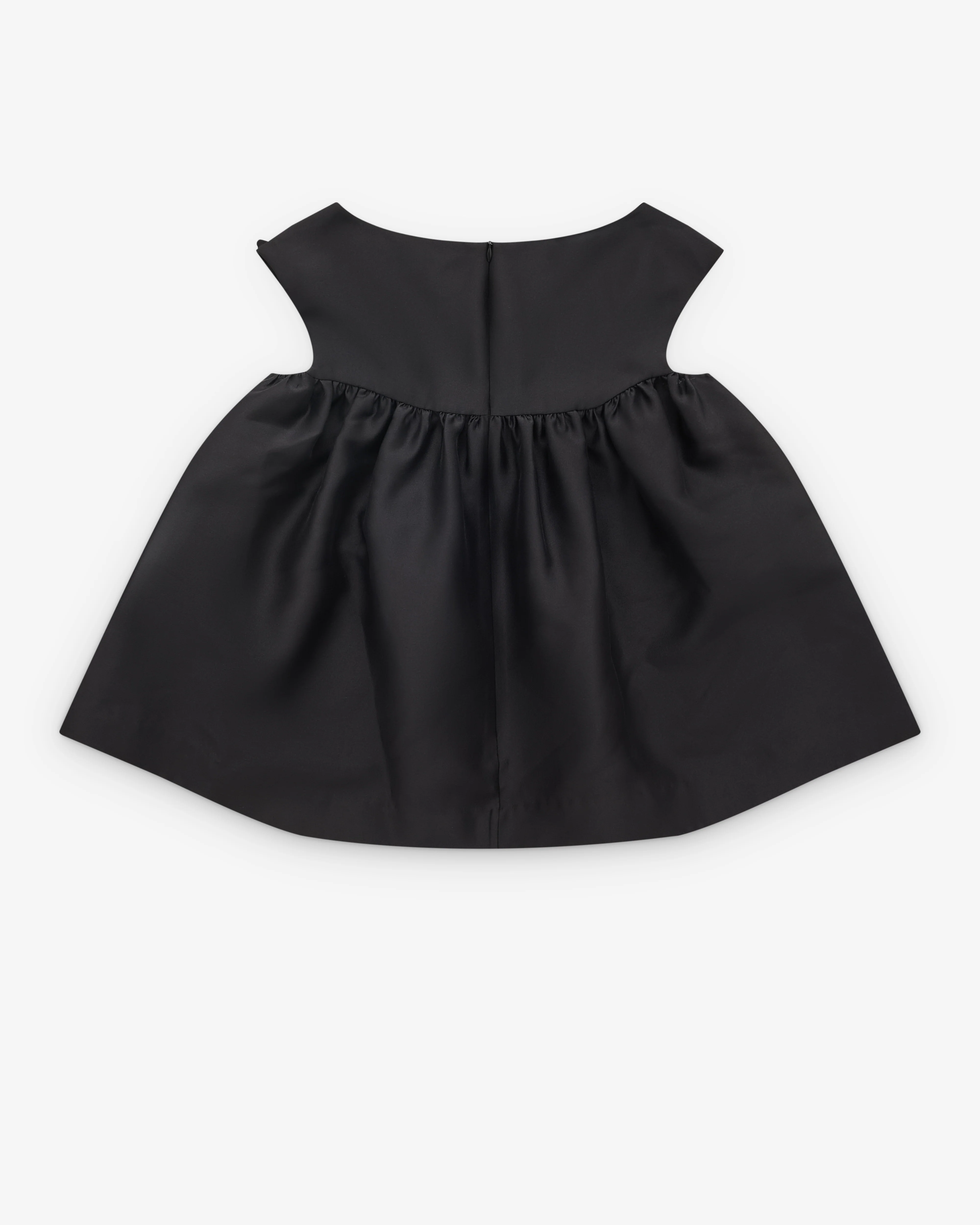 SHUSHU/TONG - Women’s Notched Fluffy Sleeveless Top - (Black) - Image 2