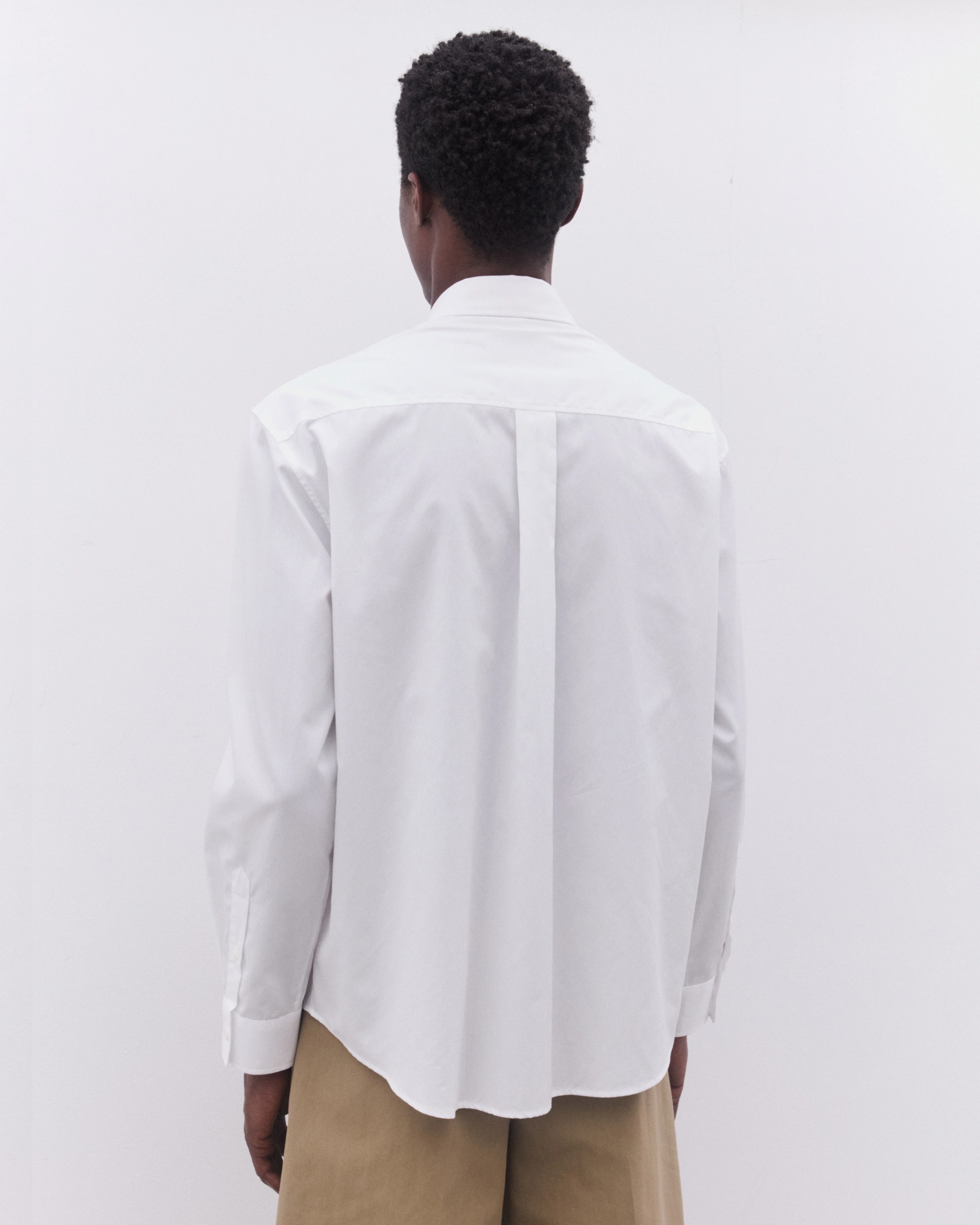 Simone Rocha - Men’s Embellished Hare Classic Shirt - (White/Pearl) - Image 5