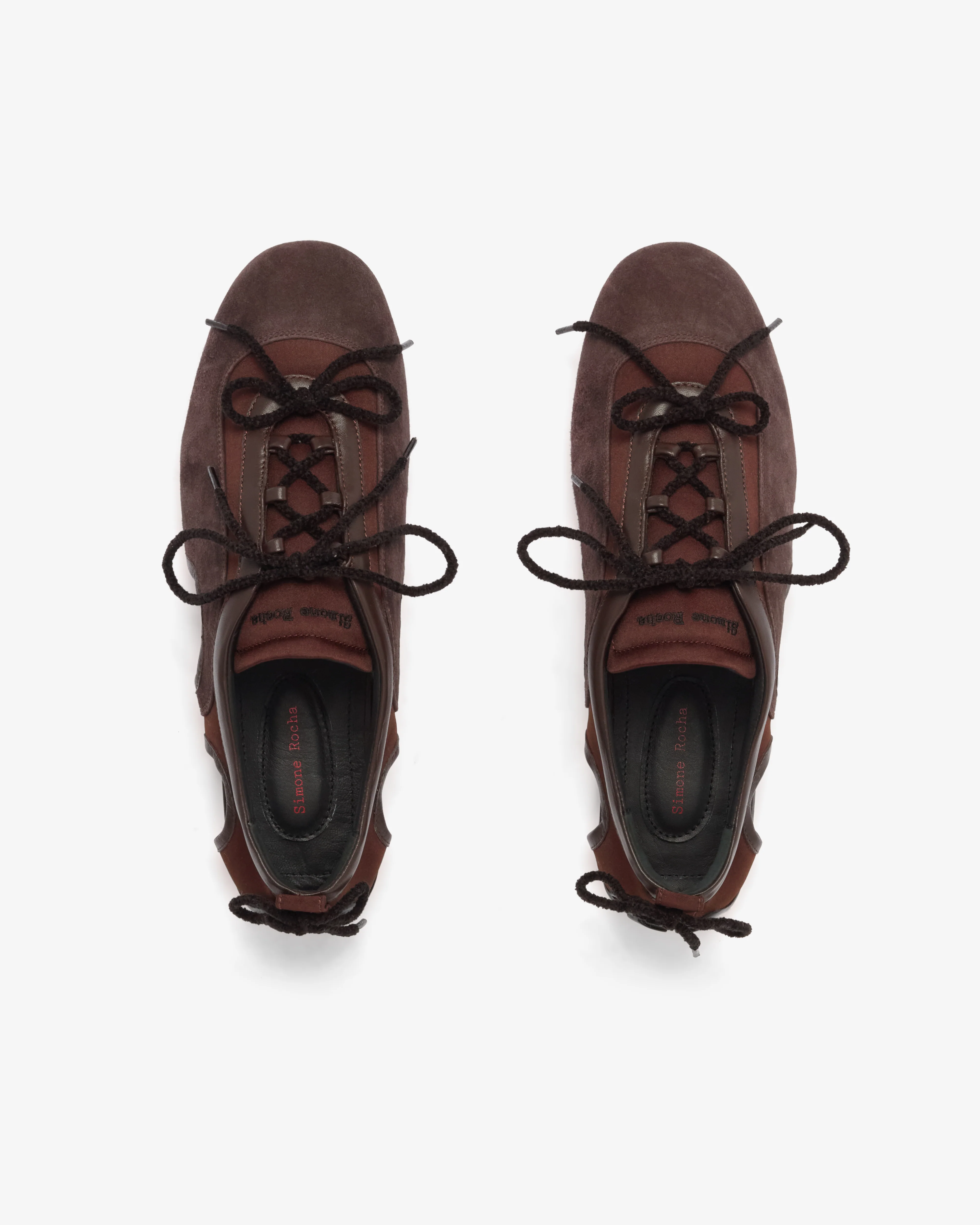 Simone Rocha - Men's Cutout Ballerina Grip Trainer - (Chocolate) - Image 5
