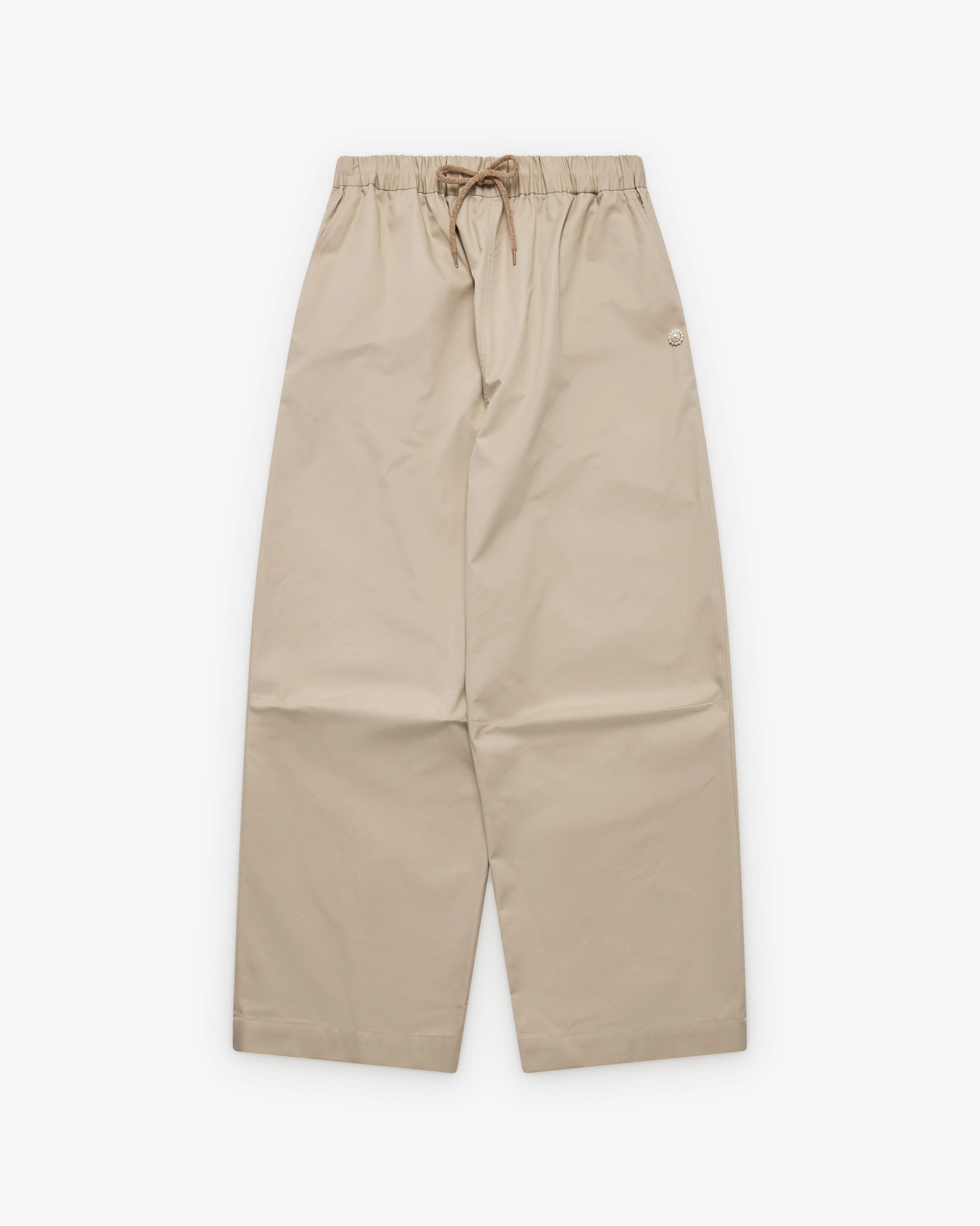 Simone Rocha - Men's Elasticated Knee Pleat Trouser - (Stone)