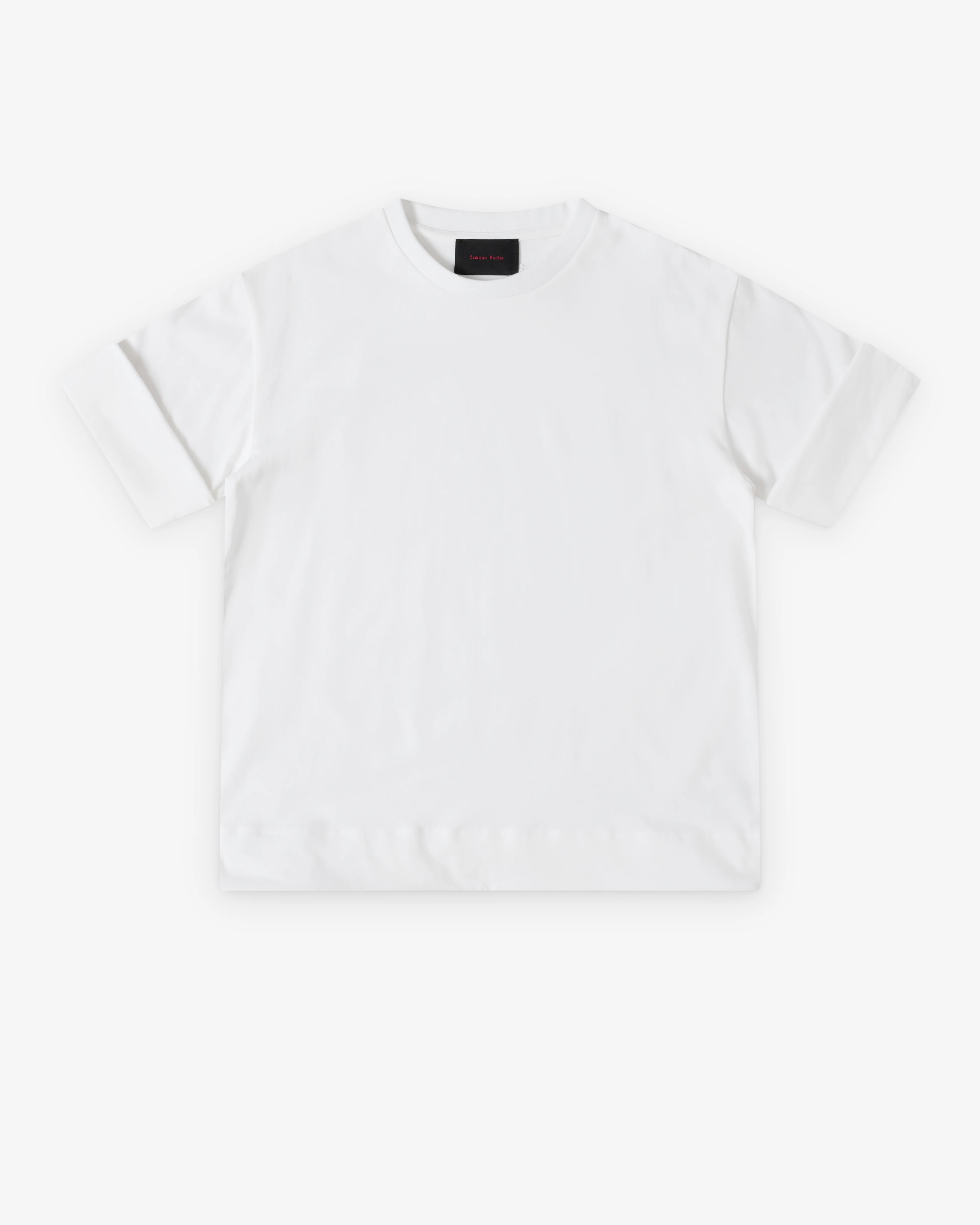 Simone Rocha - Men's Fitted Wire Turnup T-Shirt - (White)