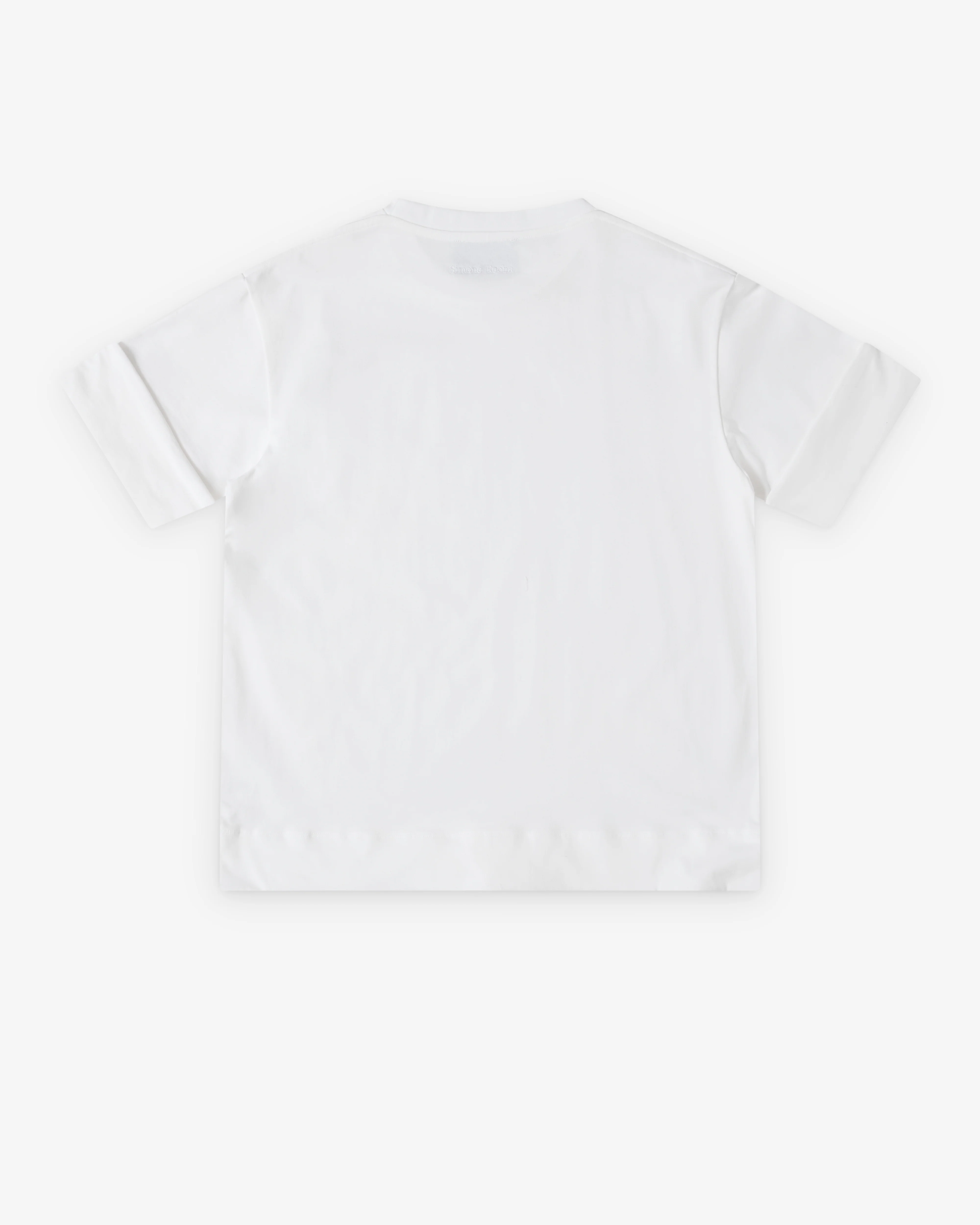 Simone Rocha - Men's Fitted Wire Turnup T-Shirt - (White) - Image 2